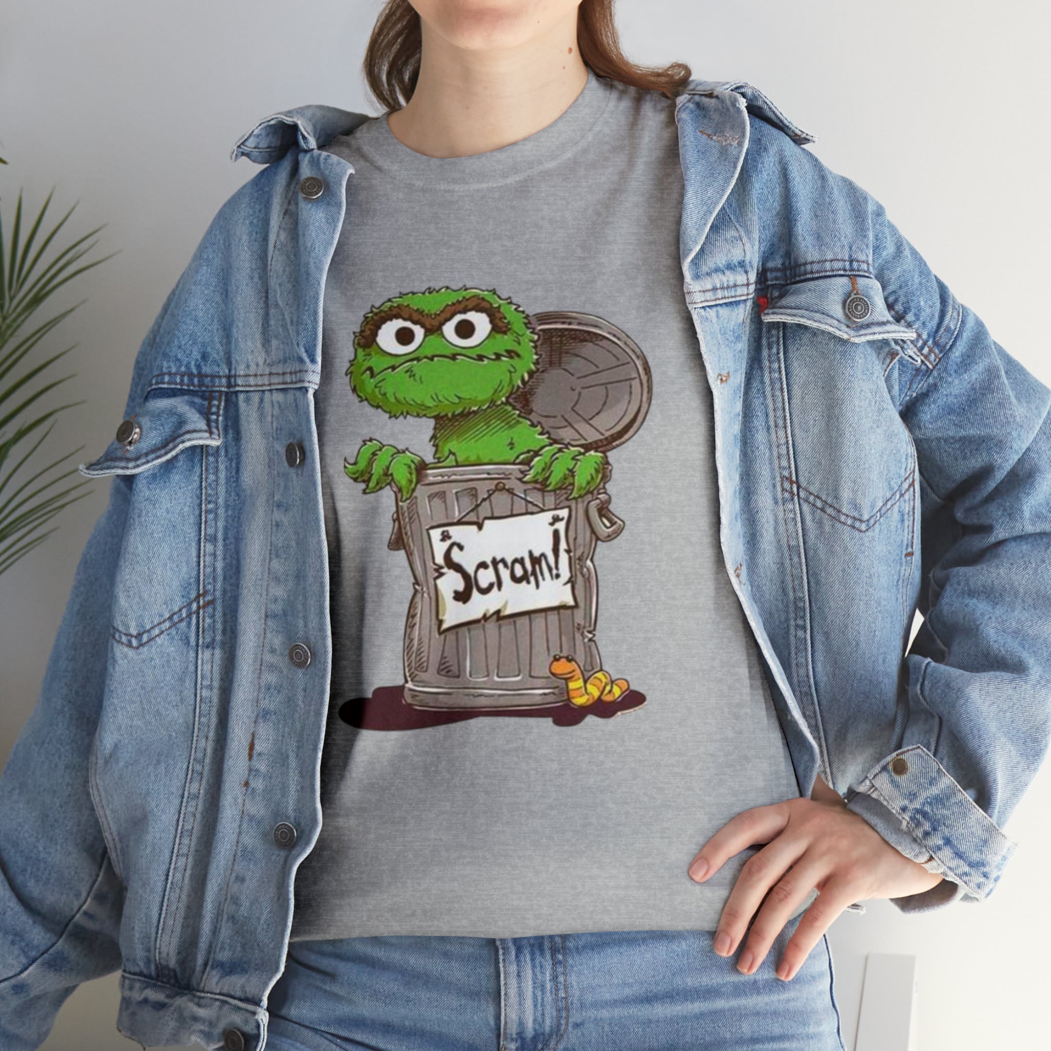 Oscar the Grouch- Unisex Heavy Cotton T-Shirt - Creations by Chris and Carlos