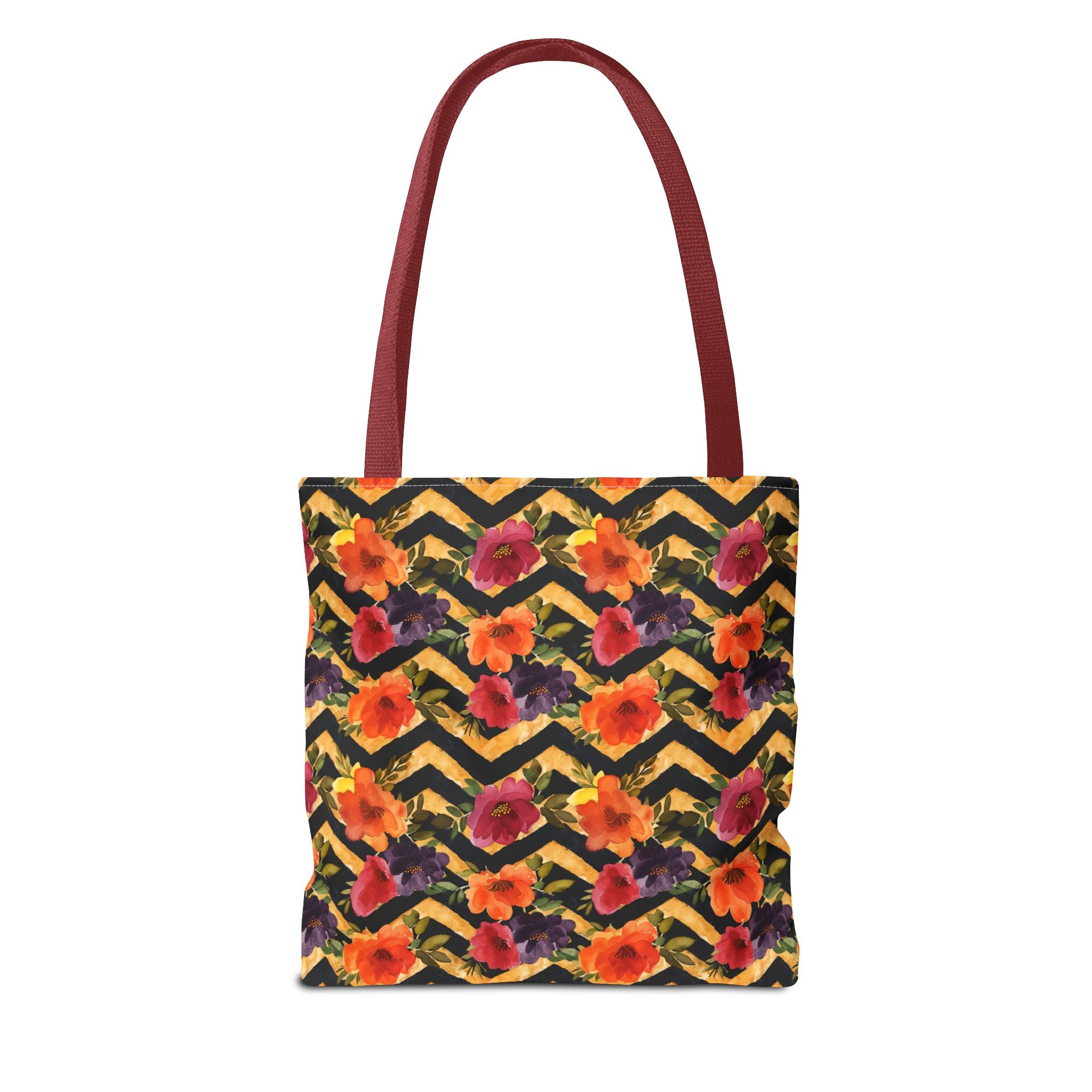 Sol y Alegría (Sun and Joy) Collection- Cactus Succulent Pattern Microfiber Blanket Soft Velveteen Throw for Home & Garden Lovers Floral Chevron Tote Bag — Bright Orange & Pink All-Over-Print Beach Shopper - Creations by Chris and Carlos