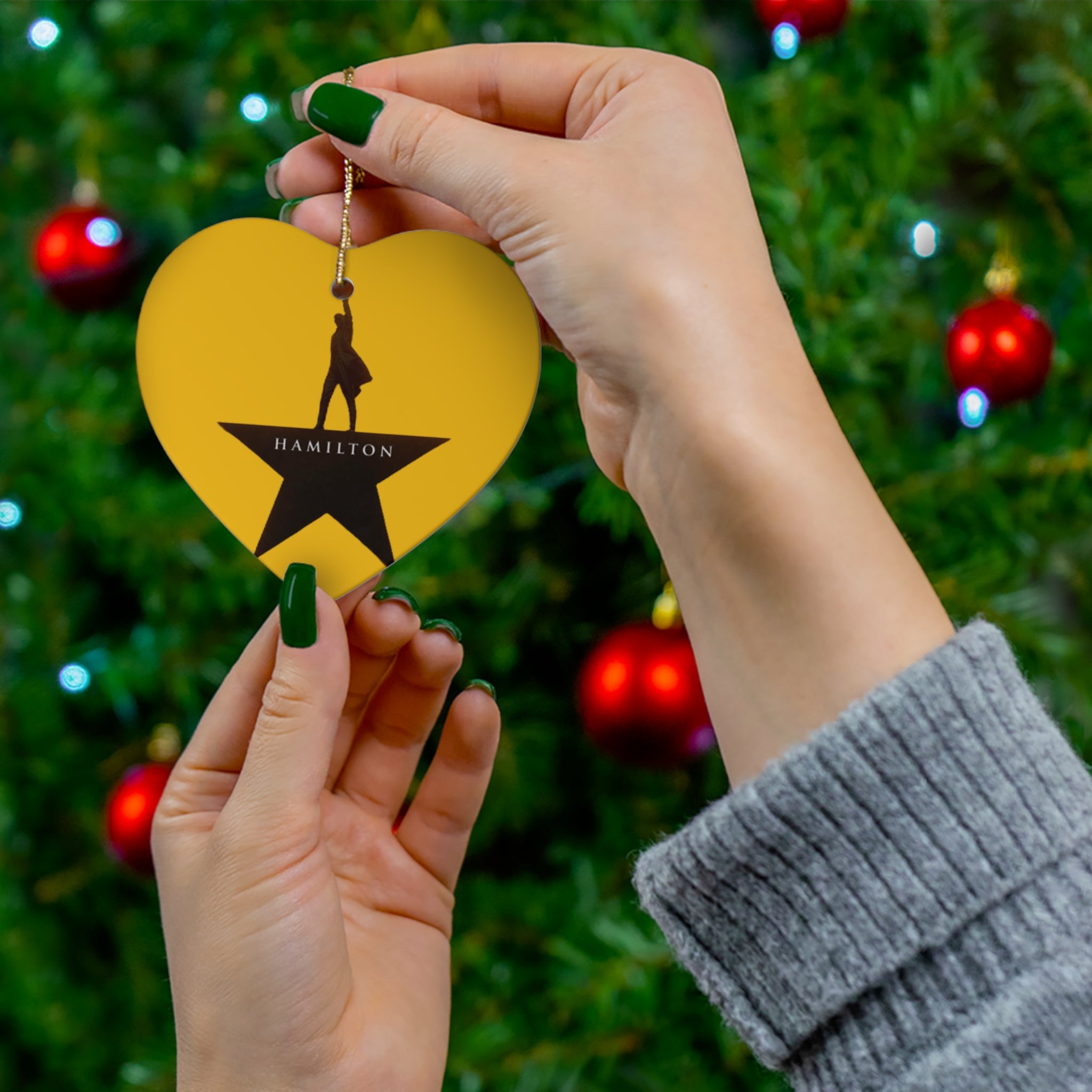 Hamilton the Musical- Ceramic Ornament, 4 Shapes - Creations by Chris and Carlos