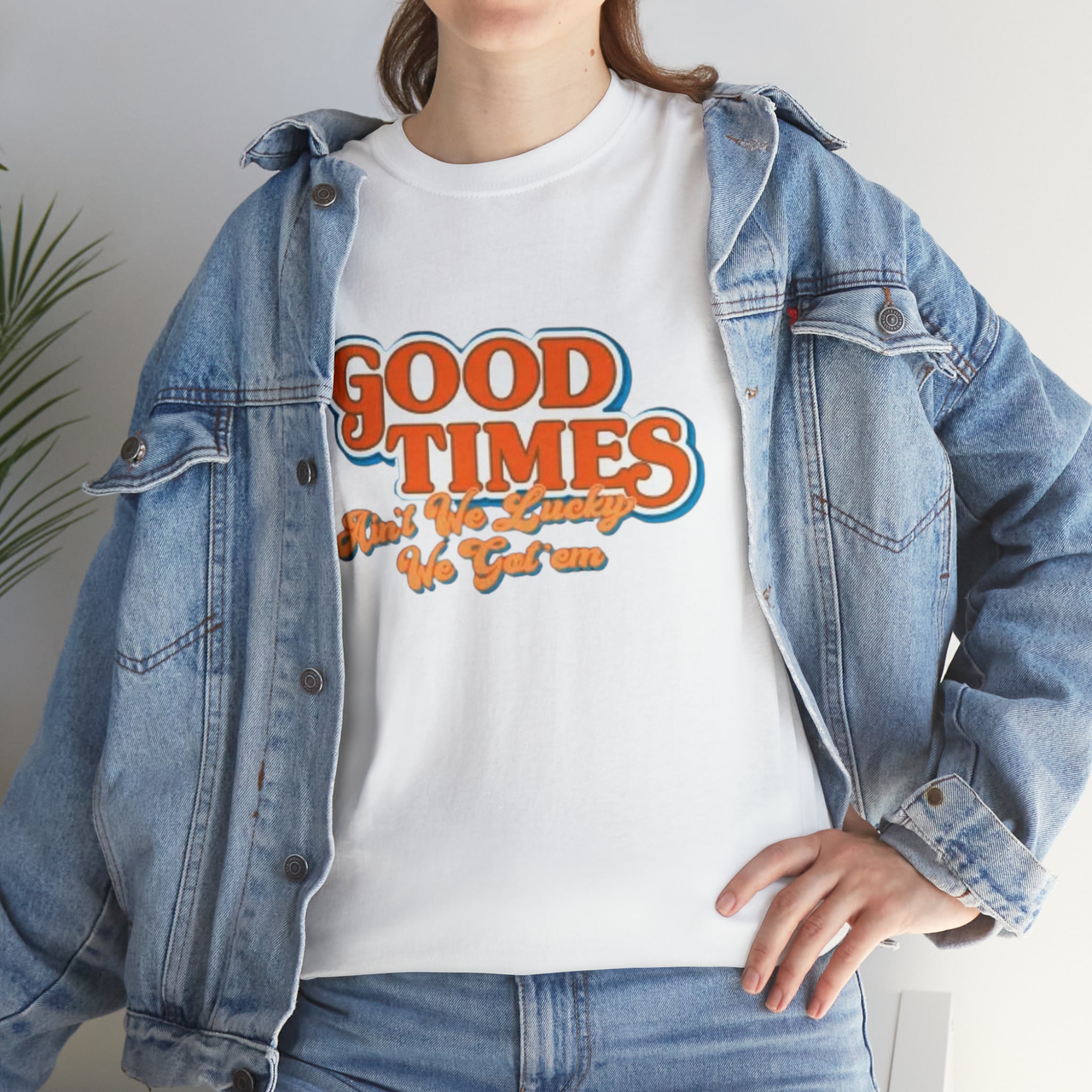 Good Times 70's TV Show- Unisex Heavy Cotton T-Shirt - Creations by Chris and Carlos