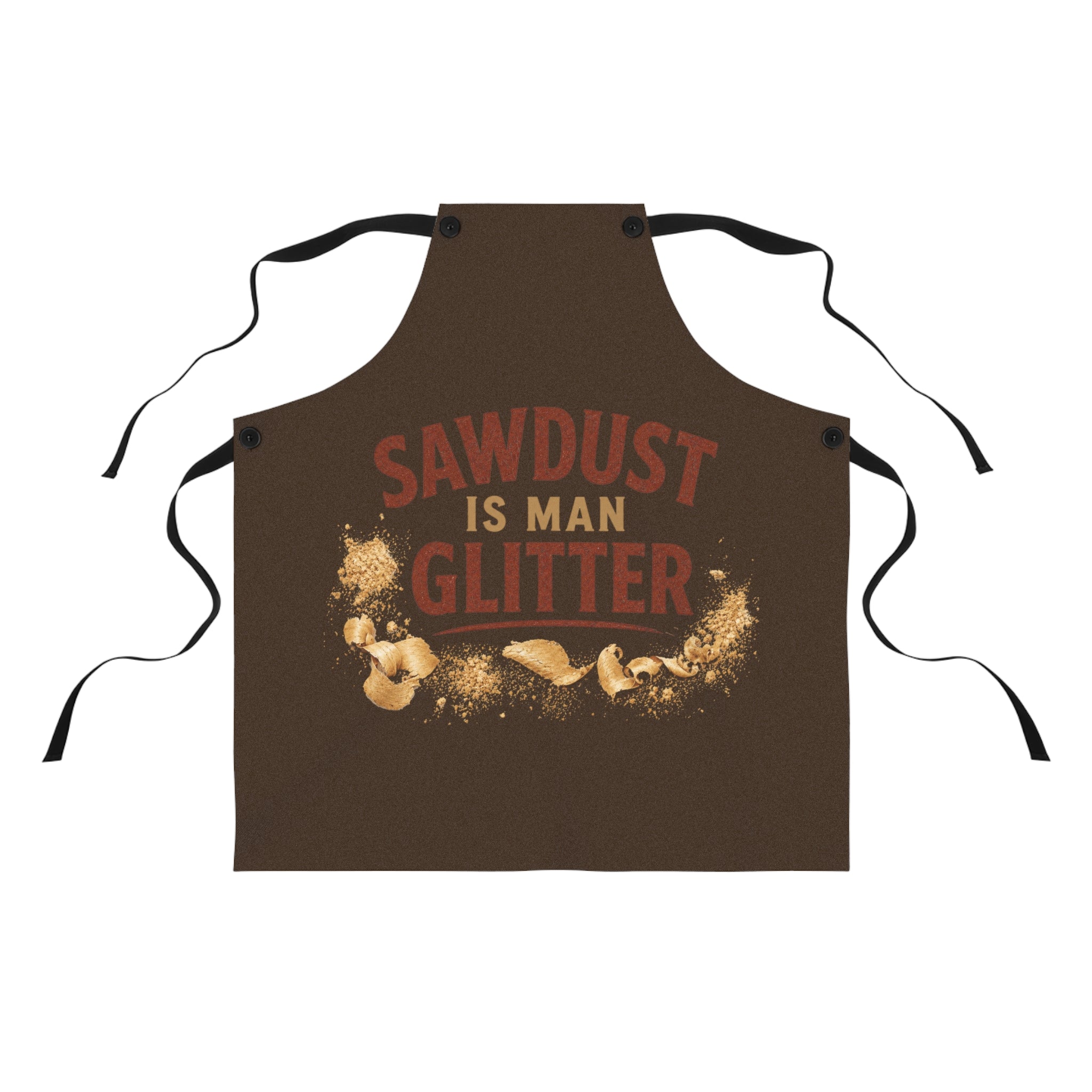 Apron — "Sawdust is Man Glitter" Workshop Apron for Woodworkers & DIYers - Creations by Chris and Carlos