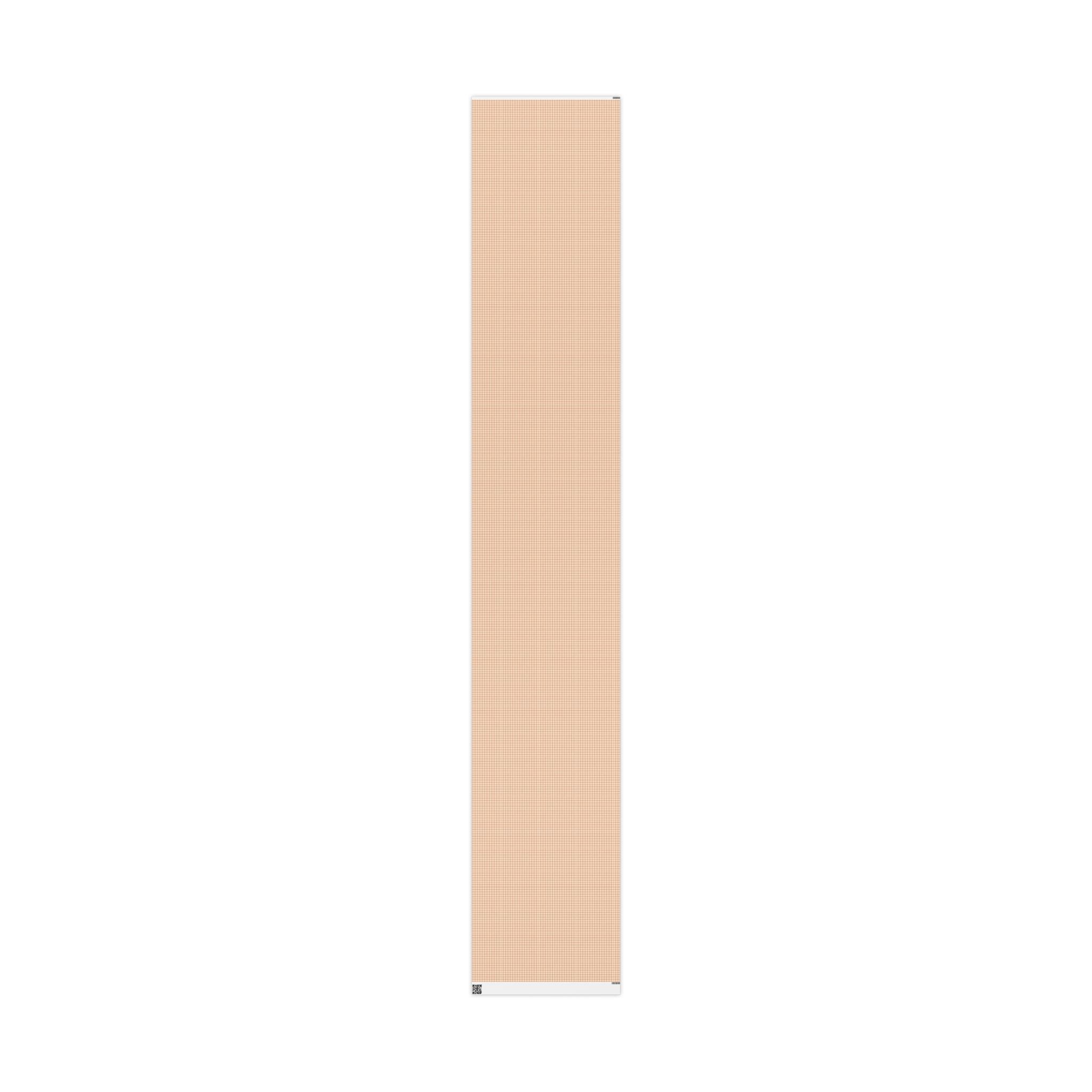 Gingham Check Wrapping Paper Roll — Pink & Peach Plaid Gift Wrap - Creations by Chris and Carlos