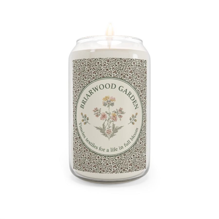 Briarwood Garden Scented Soy Candle — 13.75oz Floral Jam Jar Candle