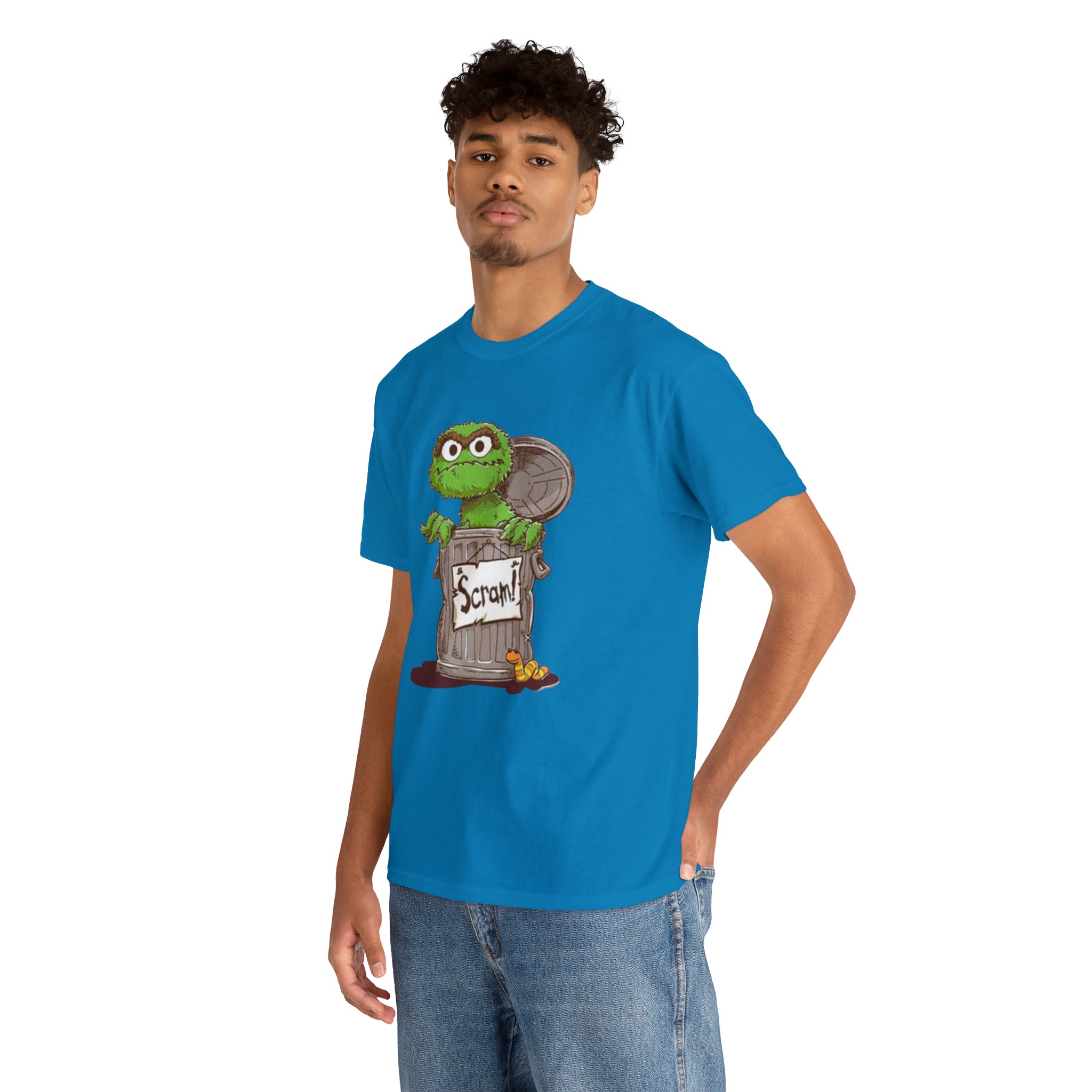 Oscar the Grouch- Unisex Heavy Cotton T-Shirt - Creations by Chris and Carlos
