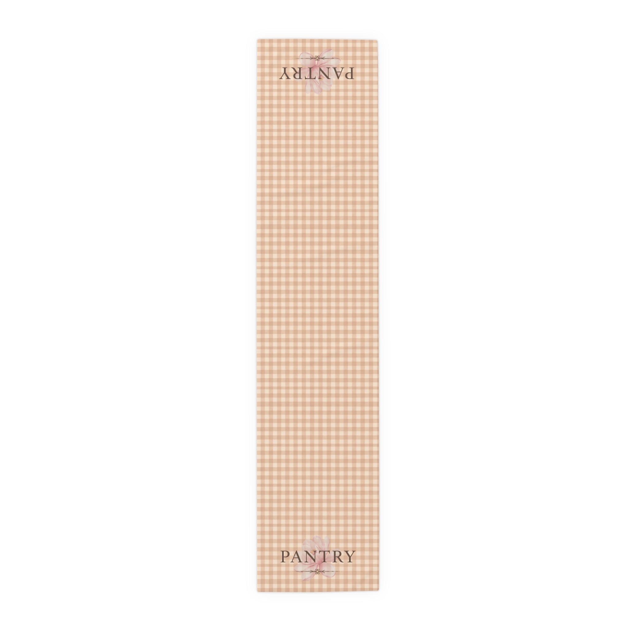 Farmhouse Gingham Table Runner — "Pantry" Cotton-Blend Decor - Creations by Chris and Carlos