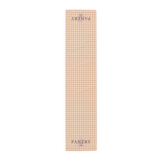 Farmhouse Gingham Table Runner — "Pantry" Cotton-Blend Decor - Creations by Chris and Carlos
