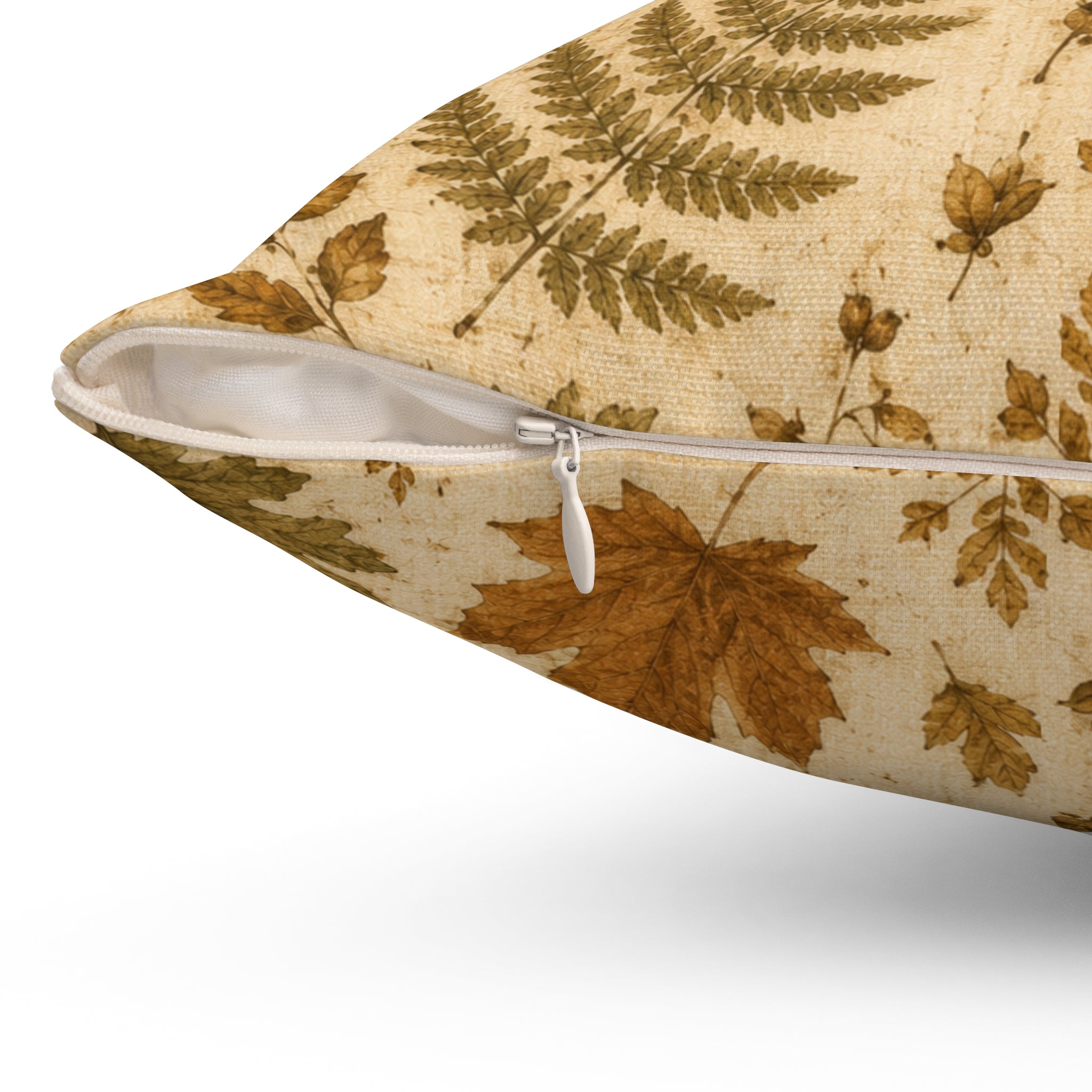 Old Soul Harvest™ Pressed Autumn Leaves Throw Pillow - Throw Pillow from Old Soul Harvest Campfire Circle