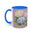 Hydrangea Floral Mug — Purple Ceramic Coffee Tea Cup (11oz & 15oz)