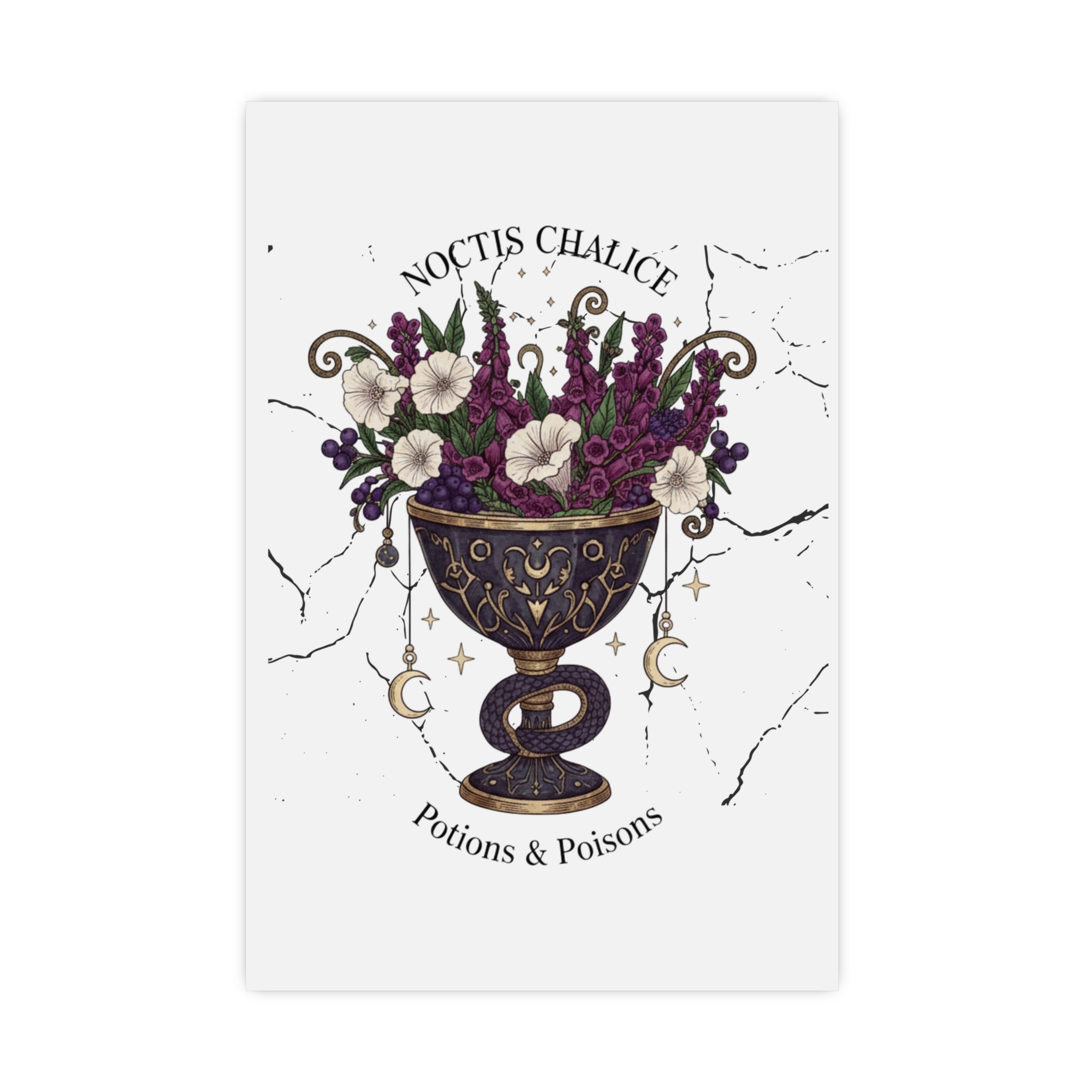 Noctis Chalice Matte Poster — Potions & Poisons Floral Gothic Wall Art - Creations by Chris and Carlos
