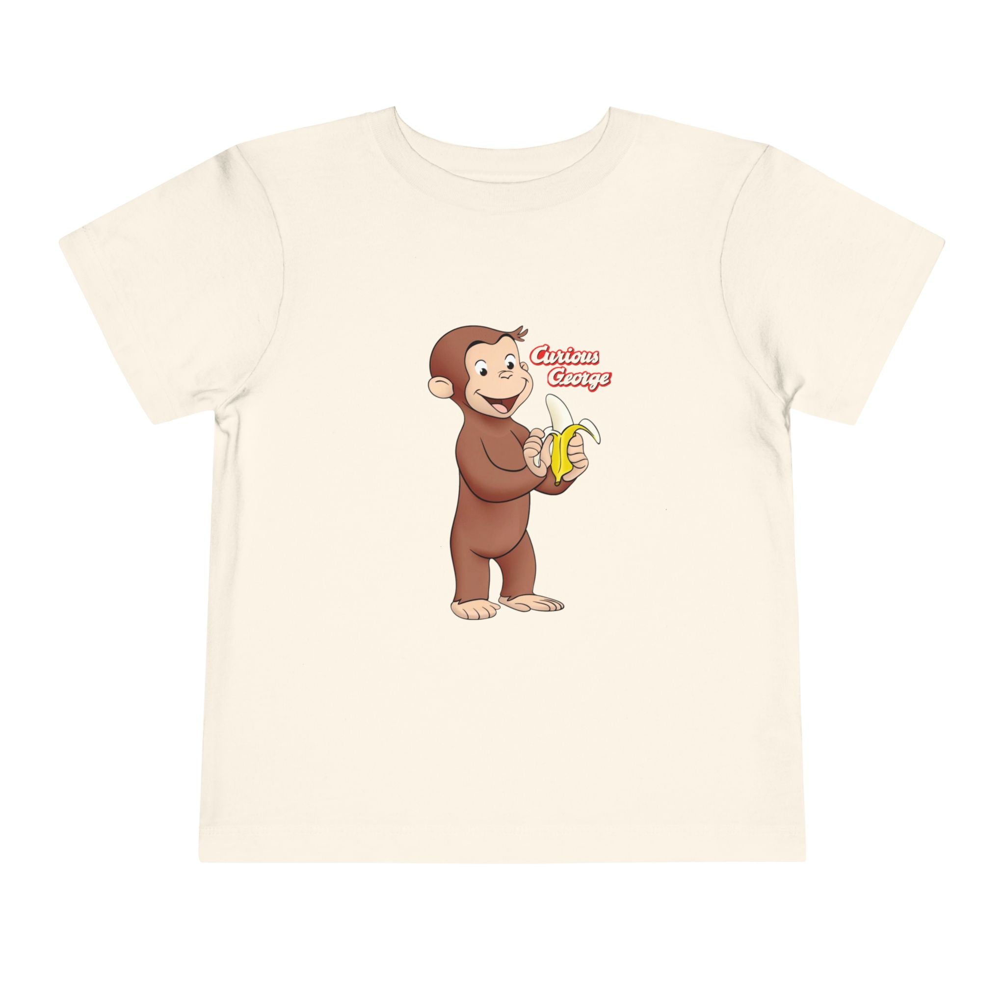 Curious Monkey Toddler Tee – Cute Banana Cartoon Shirt - Creations by Chris and Carlos