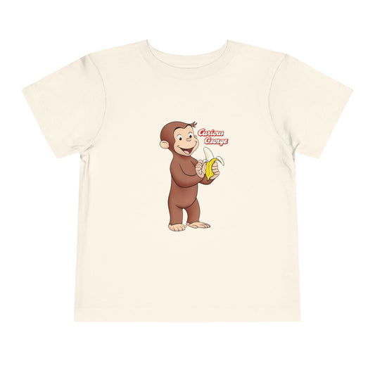 Curious Monkey Toddler Tee – Cute Banana Cartoon Shirt - Creations by Chris and Carlos