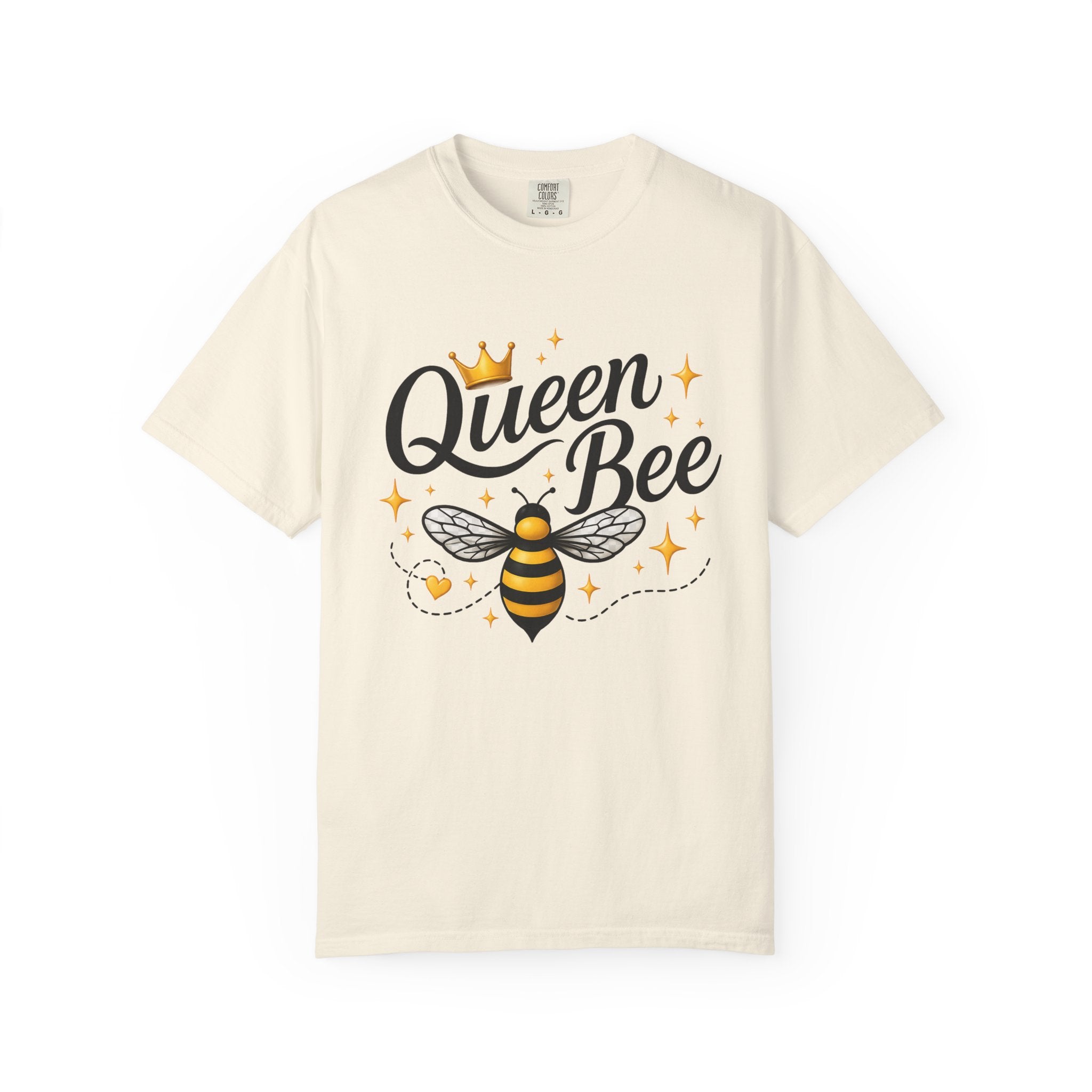 Queen Bee T-Shirt — Cute Crowned Bee Graphic Tee for Women - Creations by Chris and Carlos