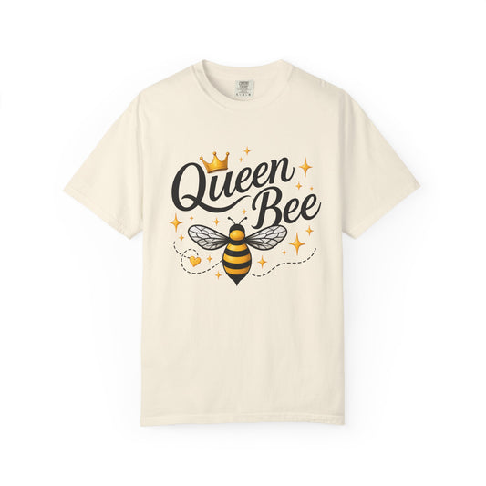 Queen Bee T-Shirt — Cute Crowned Bee Graphic Tee for Women - Creations by Chris and Carlos