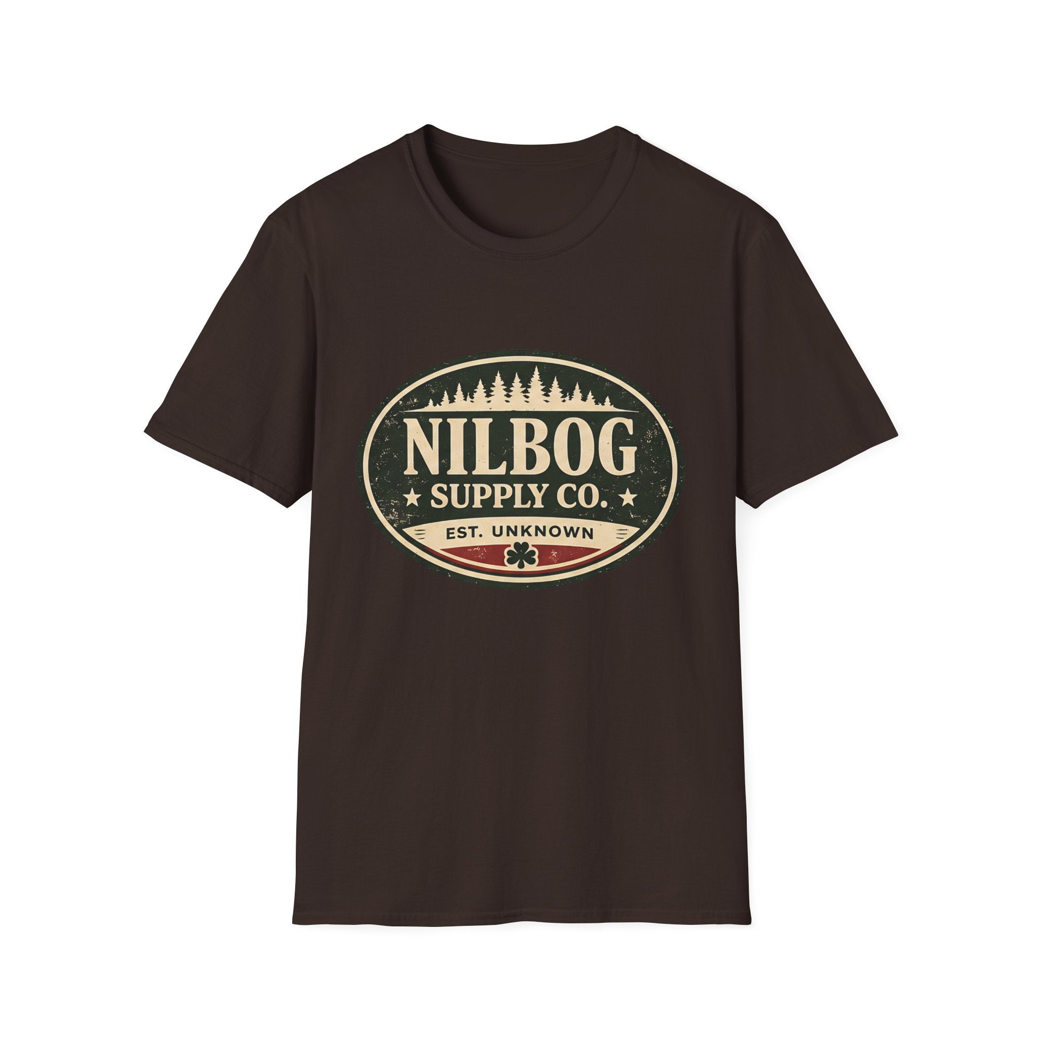 Nilbog Supply Co. T-Shirt — Vintage Horror Cabin Graphic Tee - Creations by Chris and Carlos