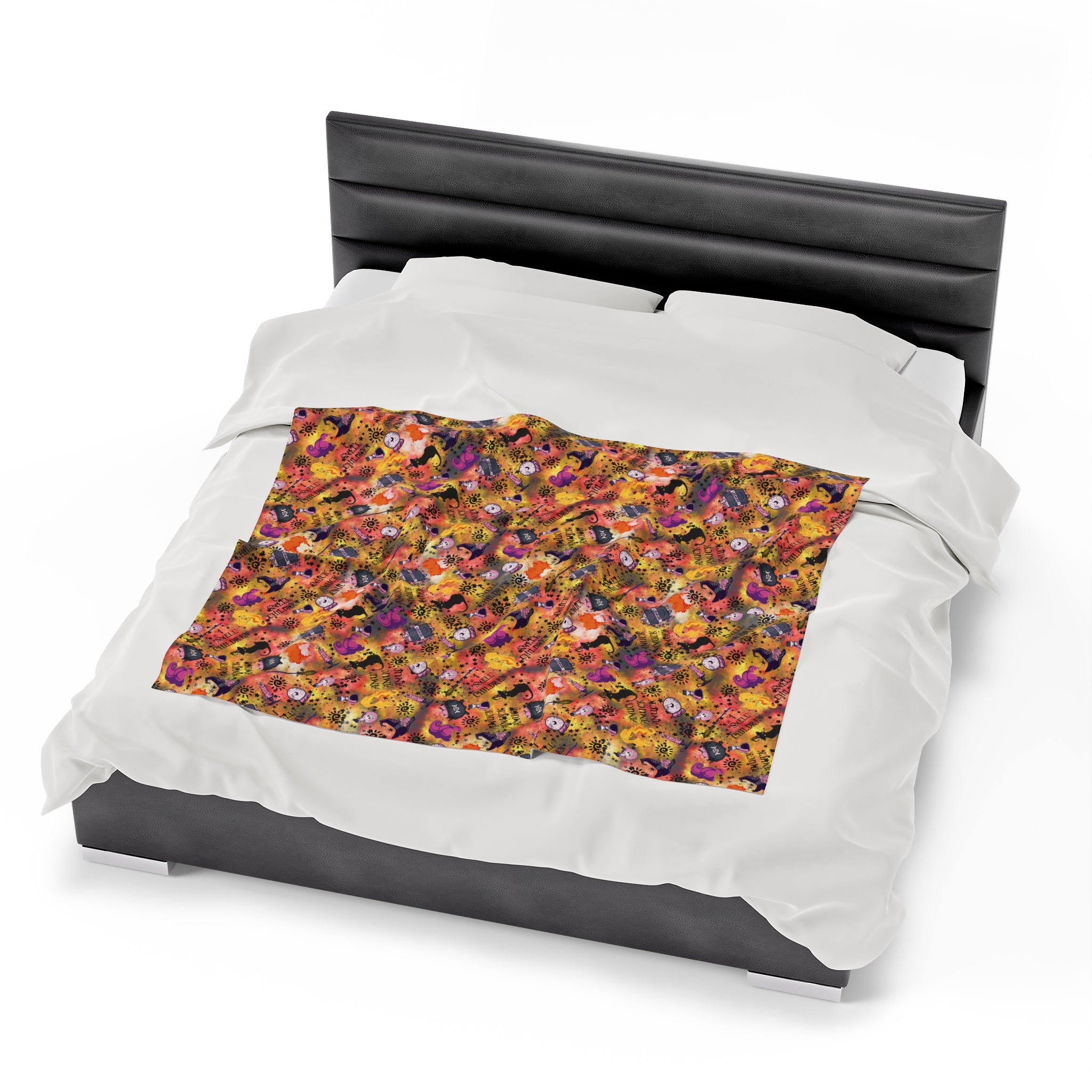 Hocus Pocus- Velveteen Plush CuddleLux Bliss Blanket - Creations by Chris and Carlos