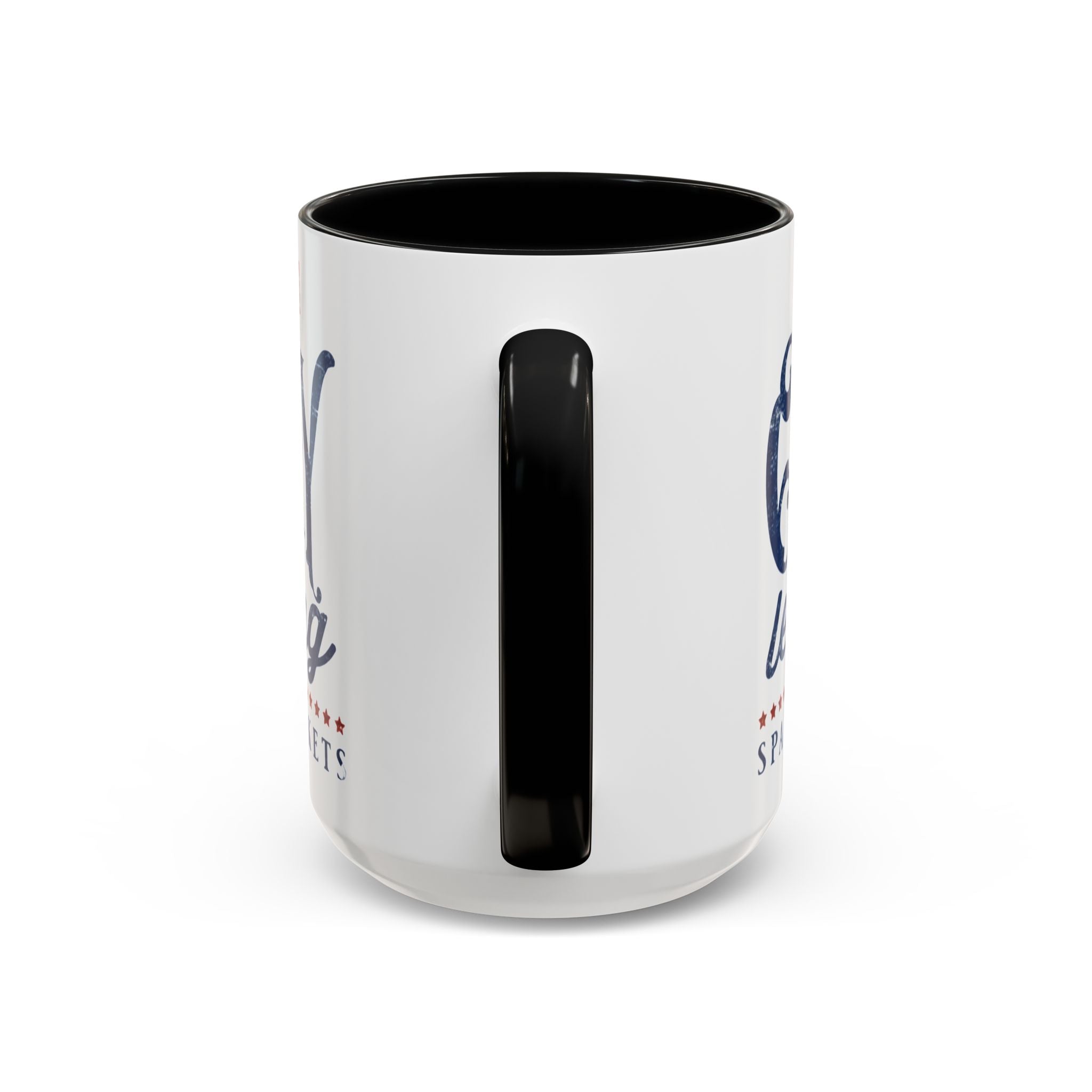 Patriotic 'Land of Glory' Accent Coffee Mug – Vintage 4th of July Americana Design - Creations by Chris and Carlos