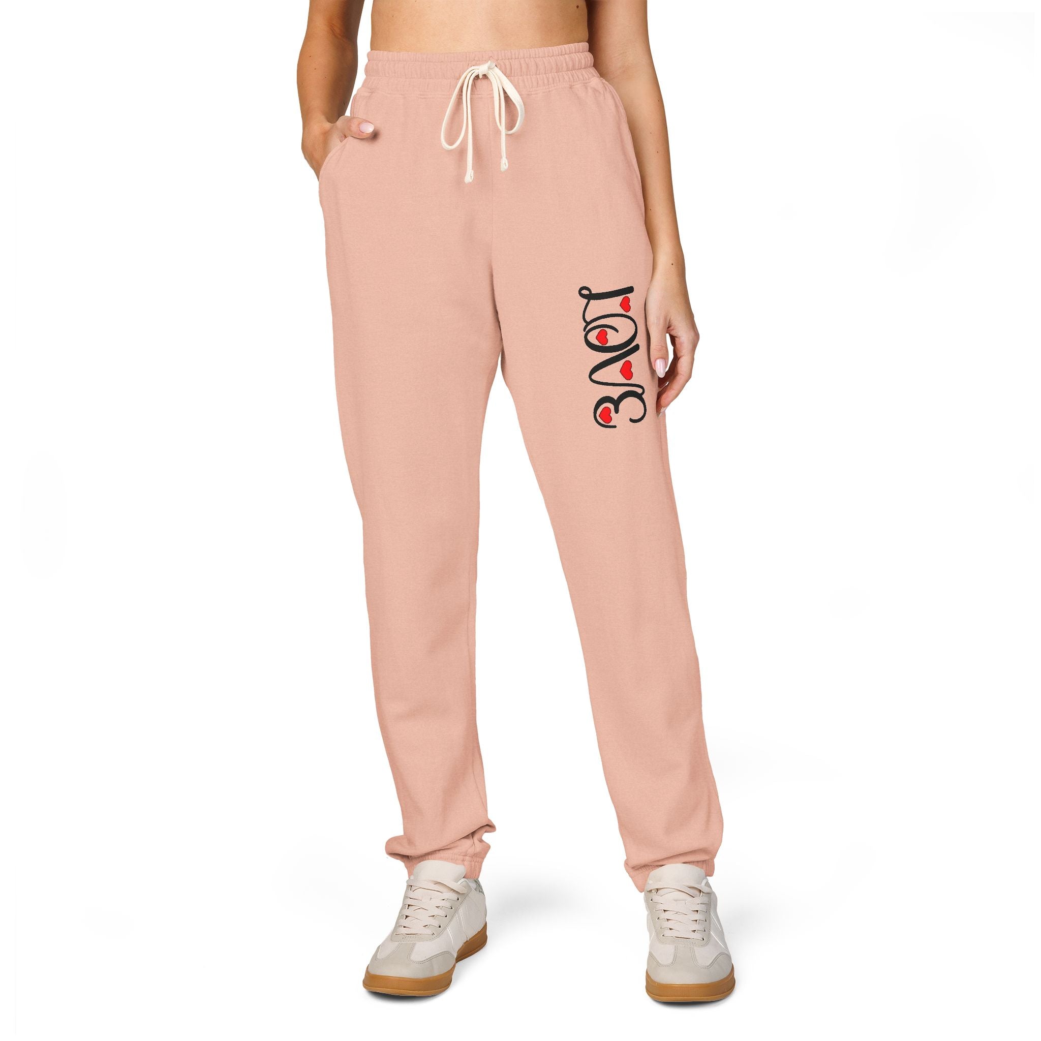 Love Unisex Garment-Dyed Fleece Sweatpants - Creations by Chris and Carlos