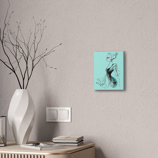 Fashion Illustration Canvas Print — Elegant Woman Sketch Wall Art - Creations by Chris and Carlos