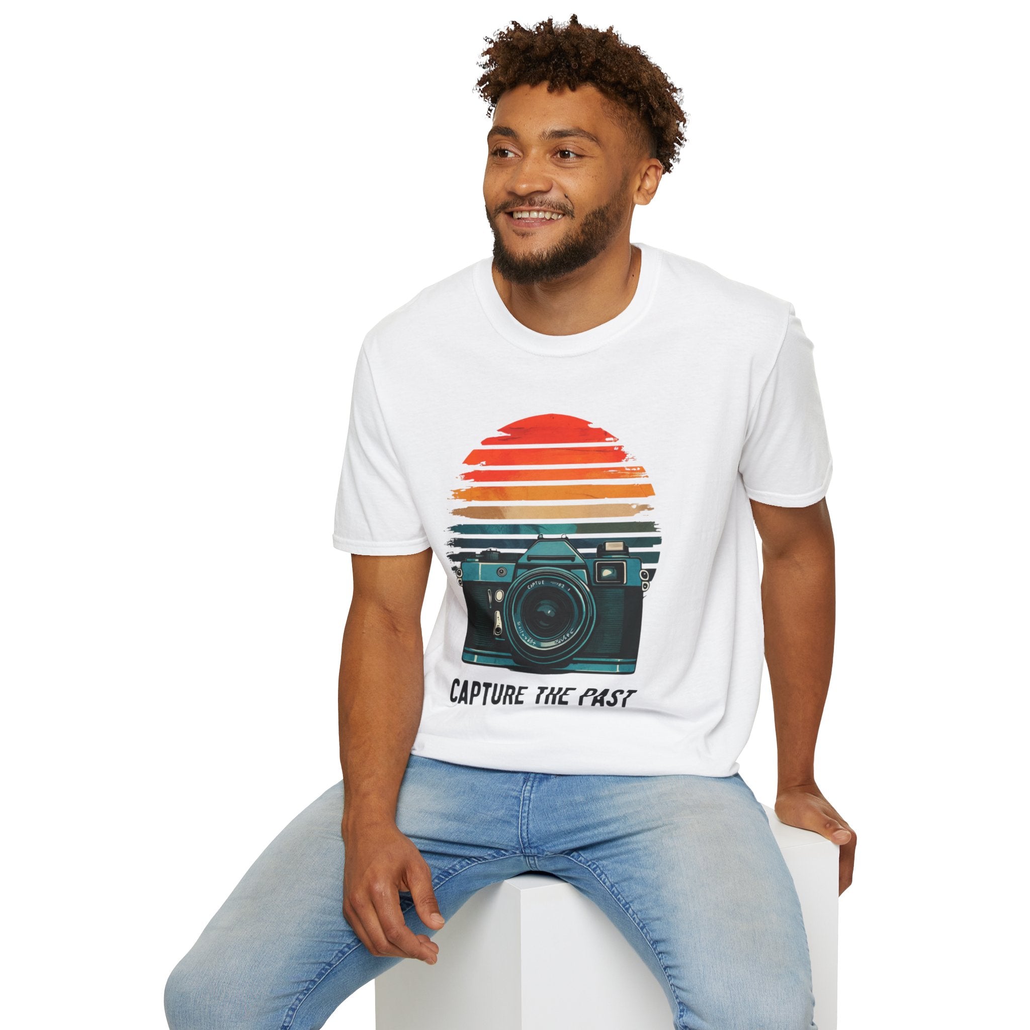 Capture The Past Camera T-Shirt — Vintage Retro Photography Tee - Creations by Chris and Carlos