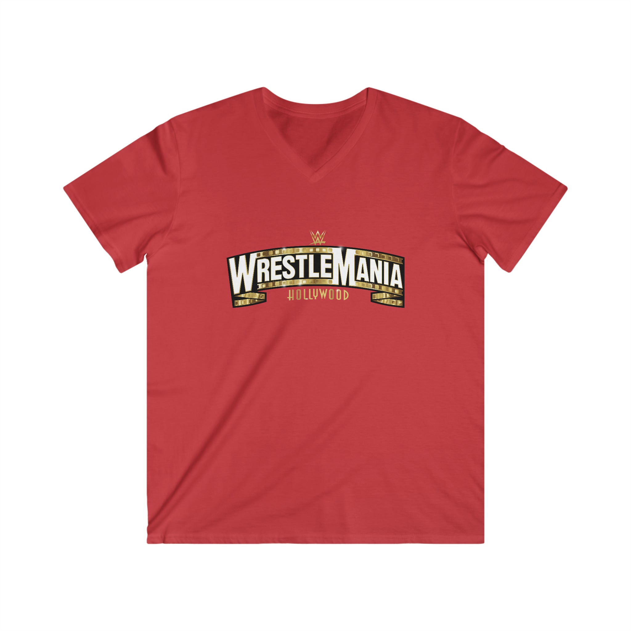 WWE Champions Logo- Unisex Fitted V-Neck Short Sleeve Tee - Creations by Chris and Carlos