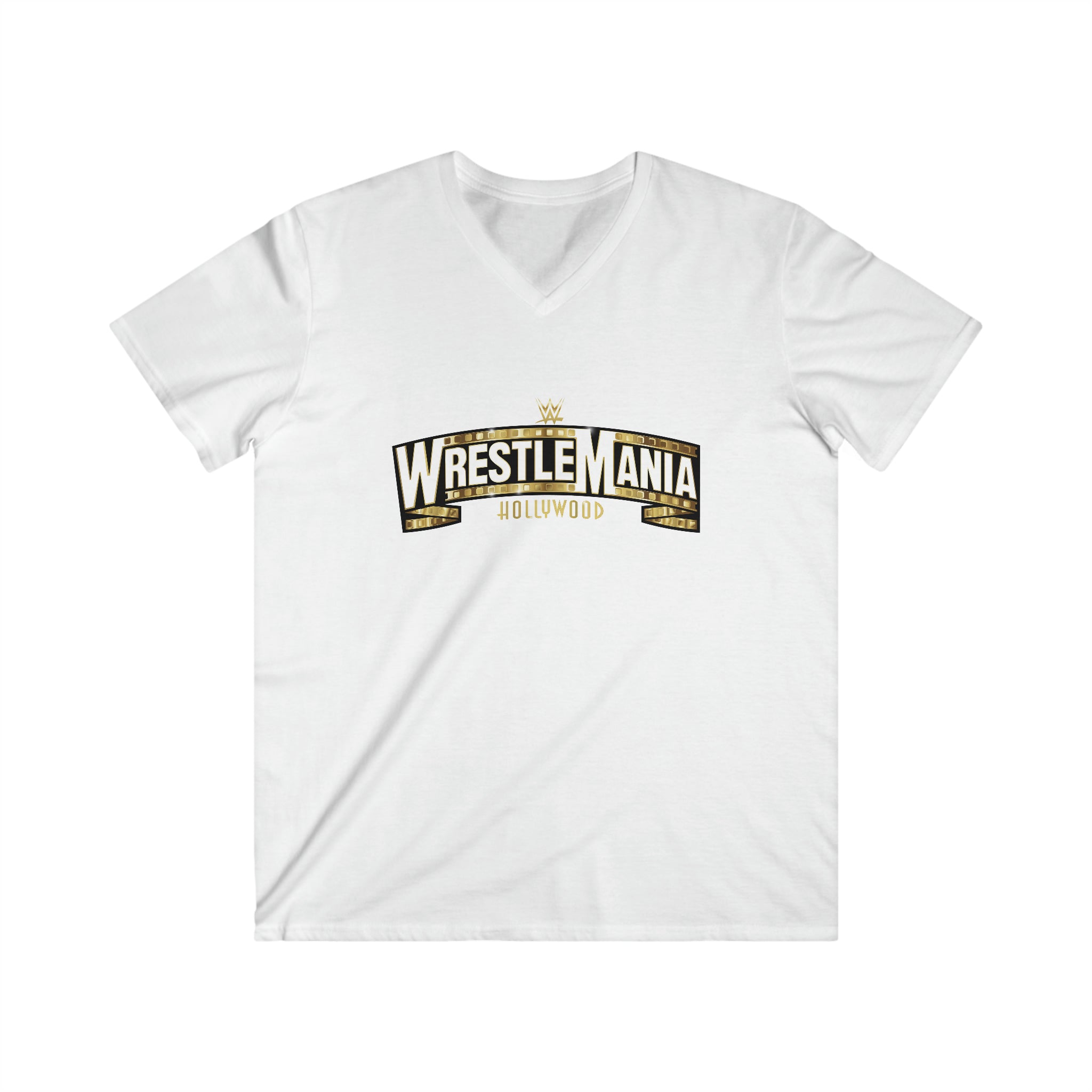 WWE Champions Logo- Unisex Fitted V-Neck Short Sleeve Tee - Creations by Chris and Carlos
