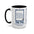 Coffee Mug — “THE PITT TV Show Coffee, Drama 2/10 & Family Issues” Accent Mug