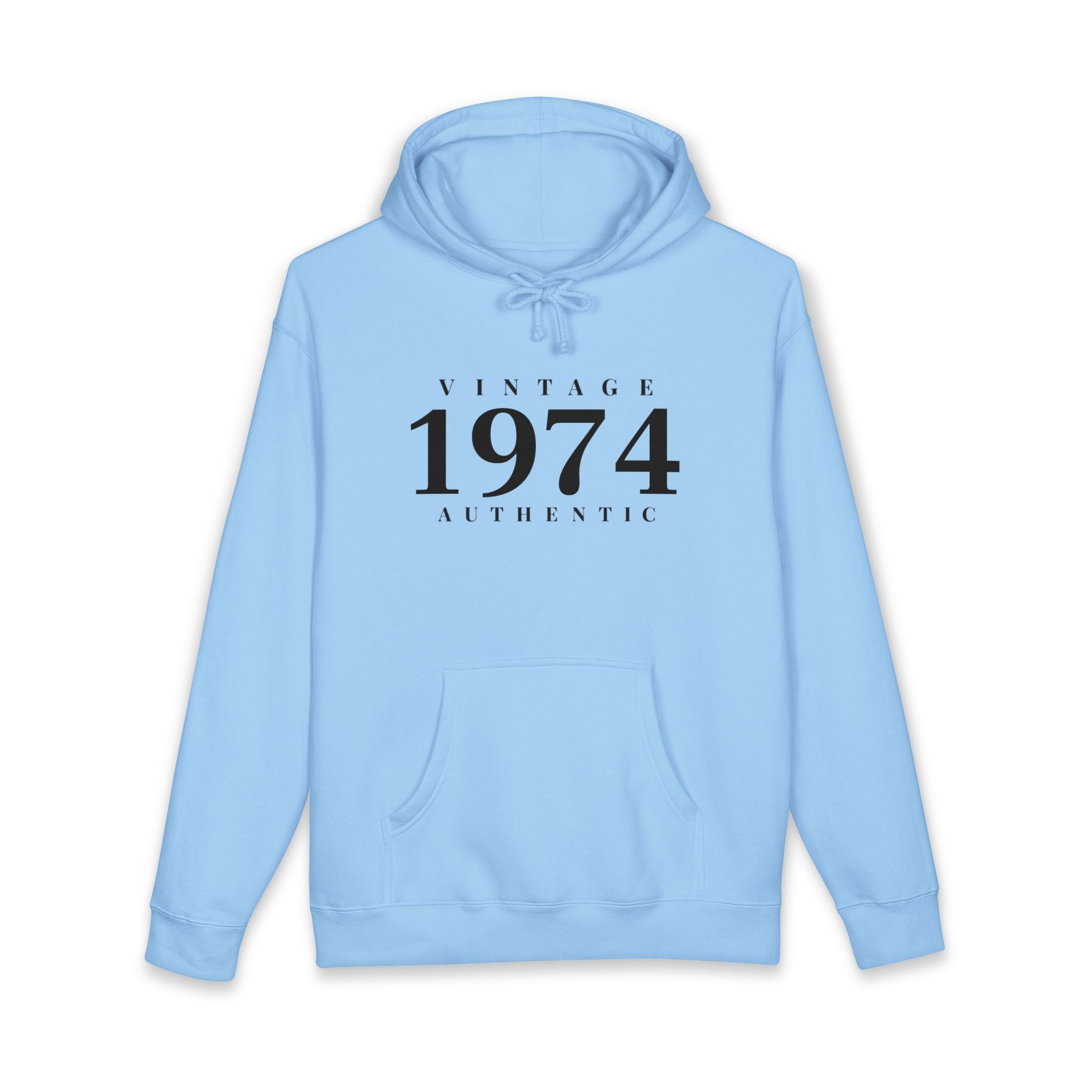 1974 Vintage Hoodie Authentic 1974 Birthday Pullover- Personalize - Creations by Chris and Carlos