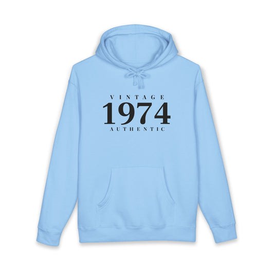 1974 Vintage Hoodie Authentic 1974 Birthday Pullover- Personalize - Creations by Chris and Carlos