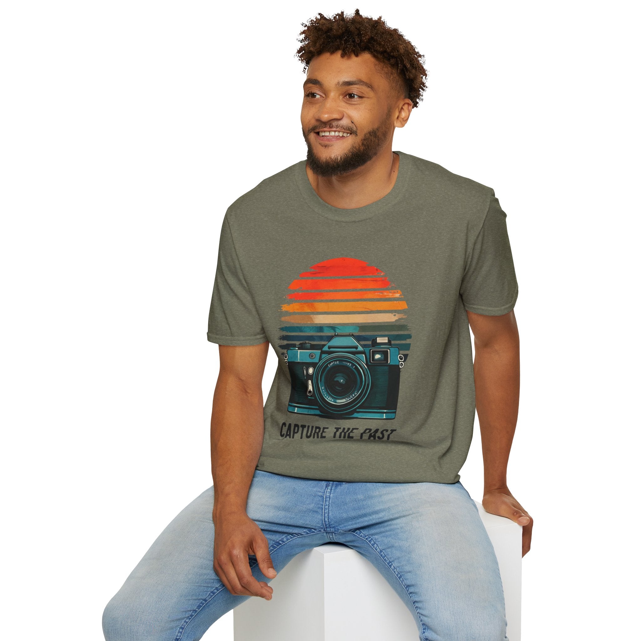 Capture The Past Camera T-Shirt — Vintage Retro Photography Tee - Creations by Chris and Carlos