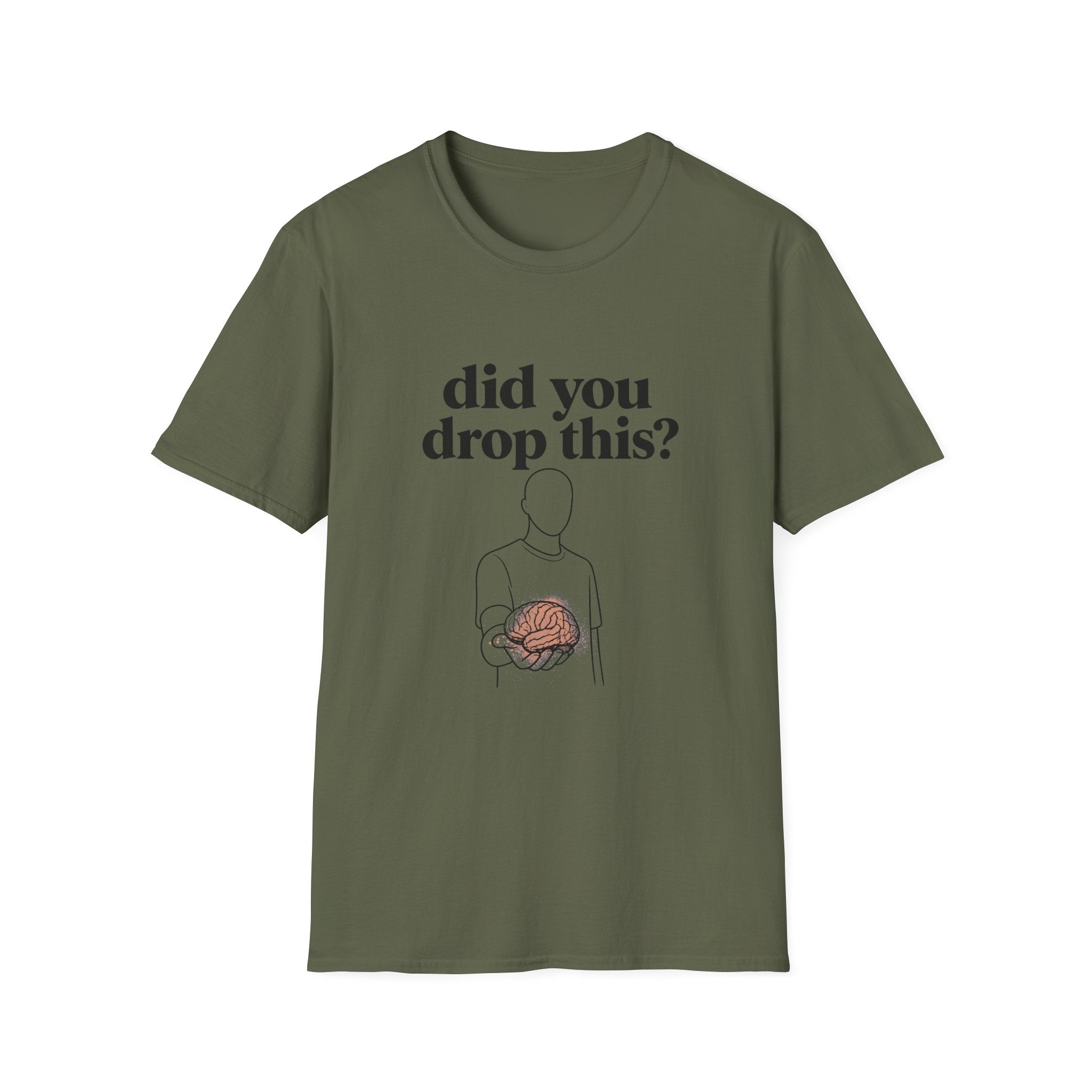 Did You Drop This? T-Shirt — Funny Brain Illustration Tee - Creations by Chris and Carlos