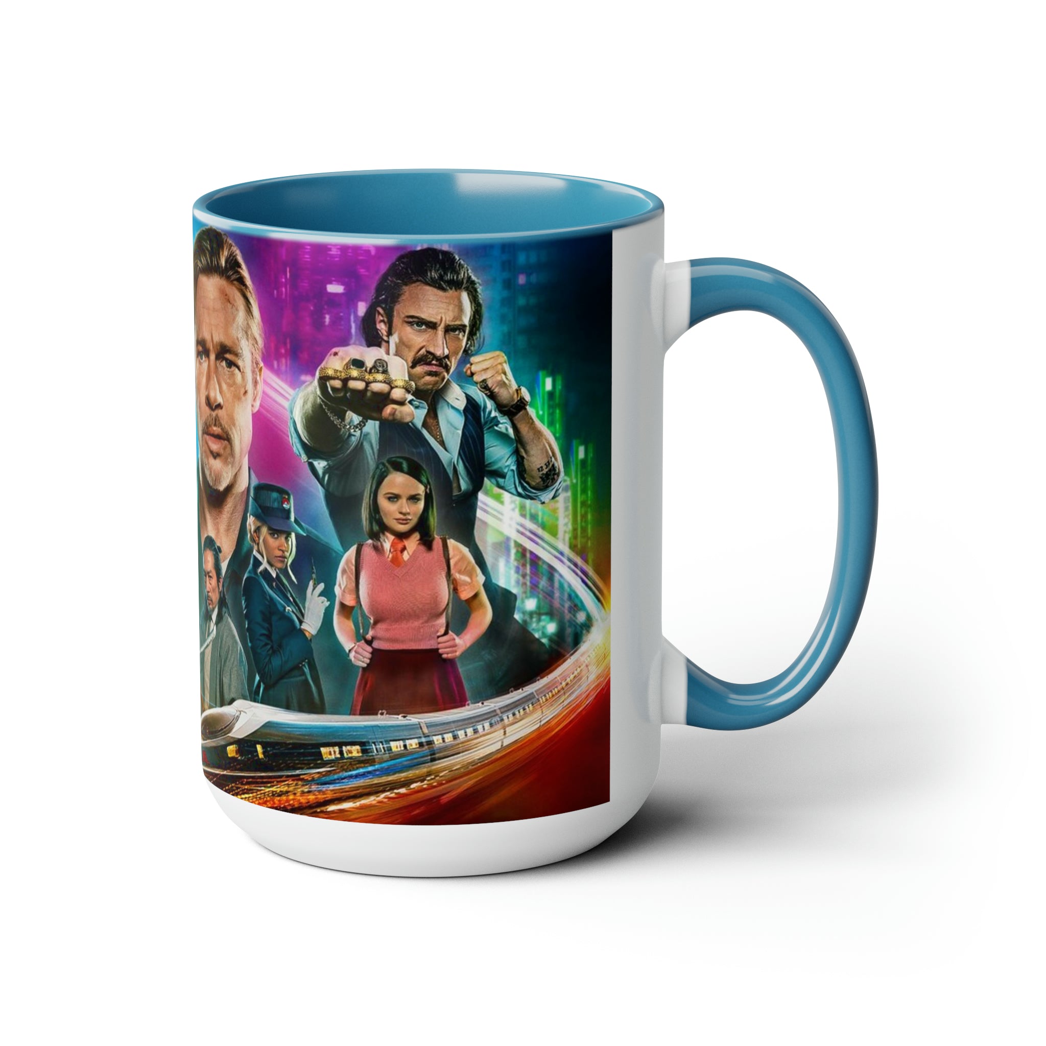 Bullet Train- Two-Tone Coffee Mugs, 15oz - Creations by Chris and Carlos