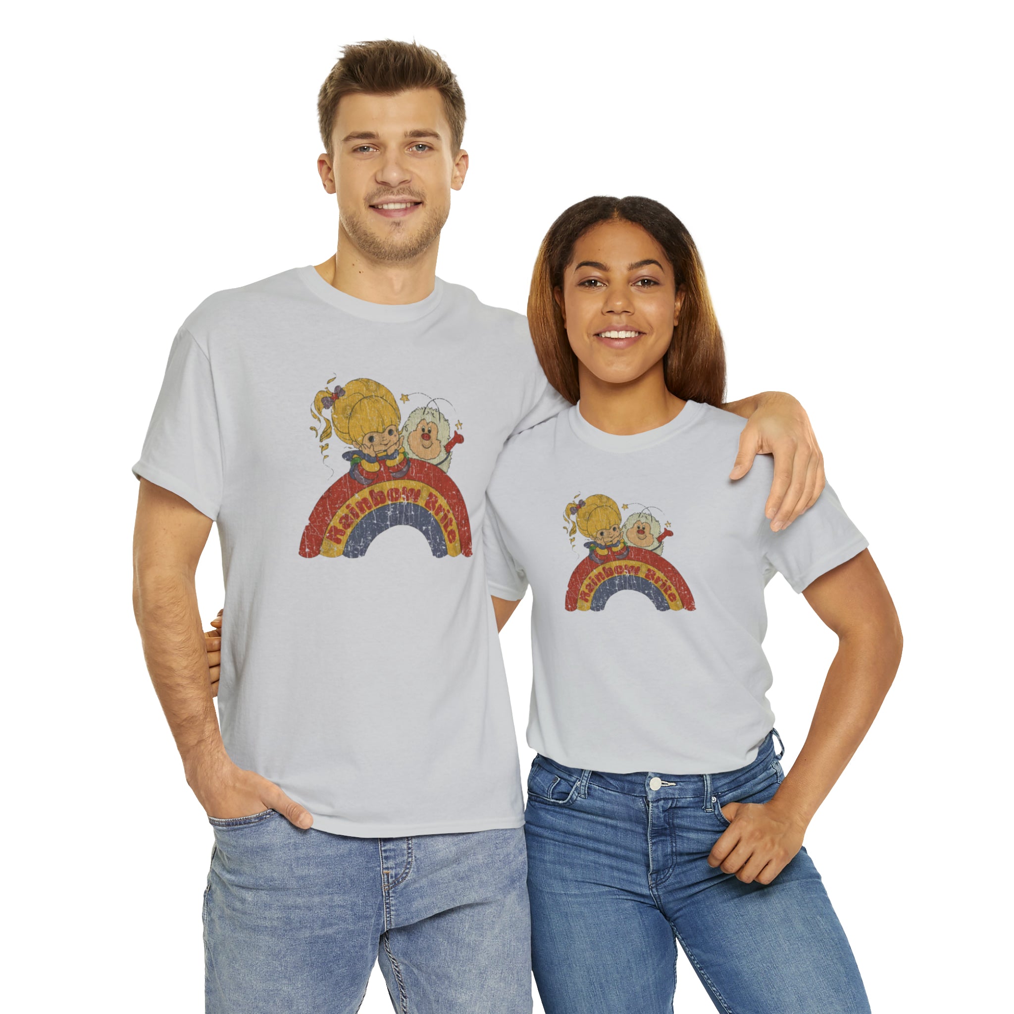 Rainbow Bright- Unisex Heavy Cotton T-Shirt - Creations by Chris and Carlos