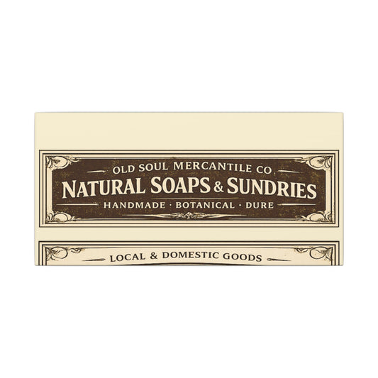 Natural Soaps & Sundries Canvas Wall Art - Creations by Chris and Carlos
