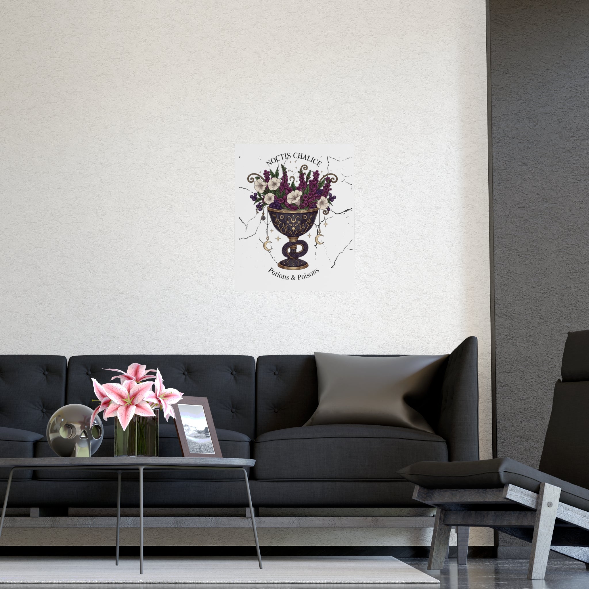 Noctis Chalice Matte Poster — Potions & Poisons Floral Gothic Wall Art - Creations by Chris and Carlos