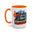 KnicksTape NYC Coffee Mug — New York Subway, Statue of Liberty & Orange Mascot Accent Mug (11/15 oz)