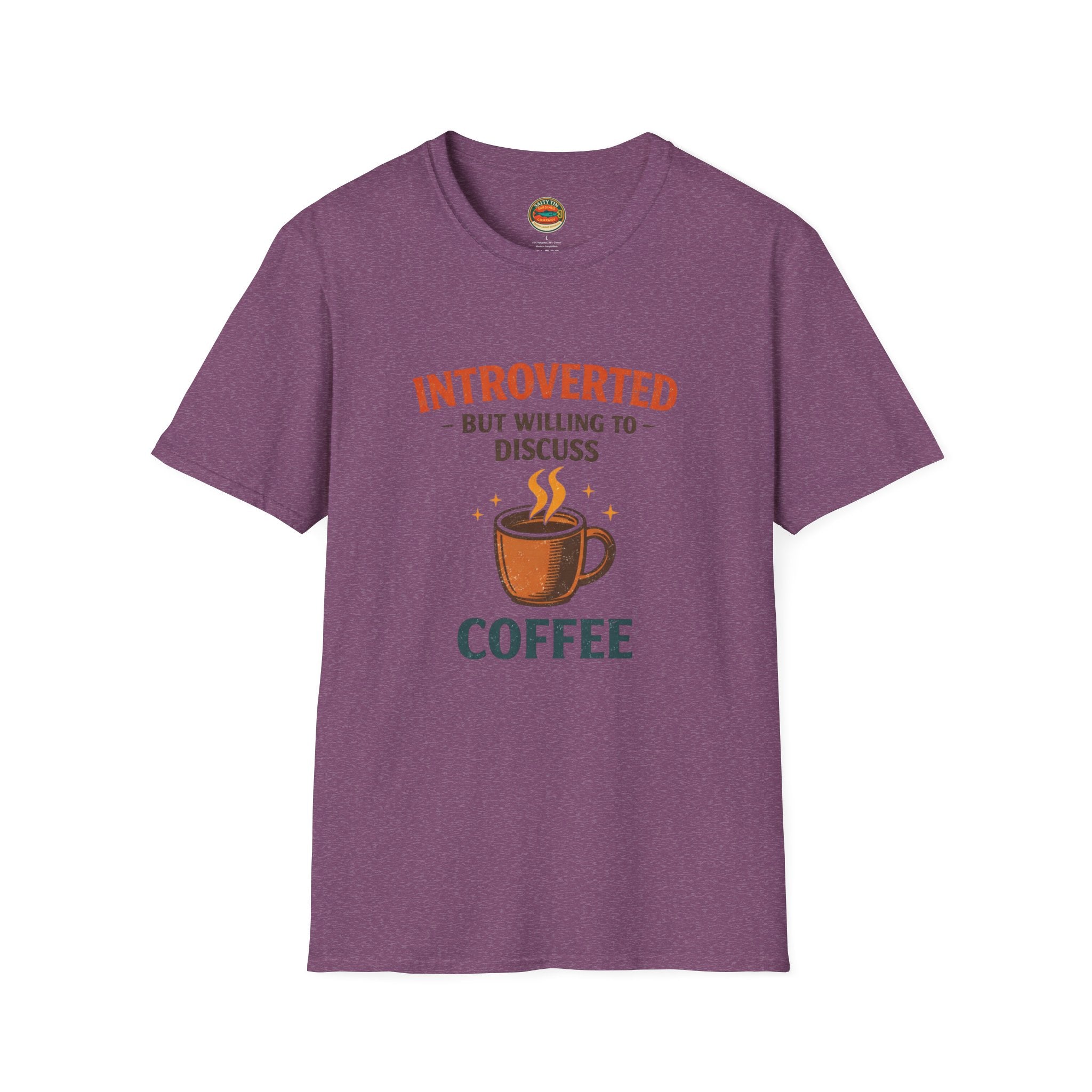 Introverted But Willing to Discuss Coffee T-Shirt - Creations by Chris and Carlos