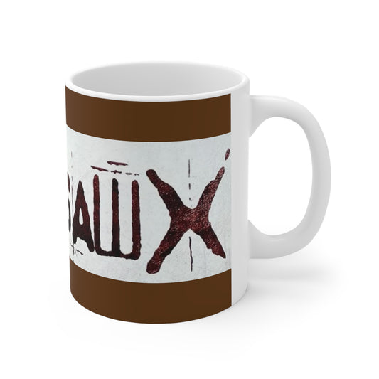 Saw X Movie-  White Ceramic Mug - Creations by Chris and Carlos