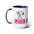 Snoopy- Necesito café Tazas de café de dos tonos, 15 oz