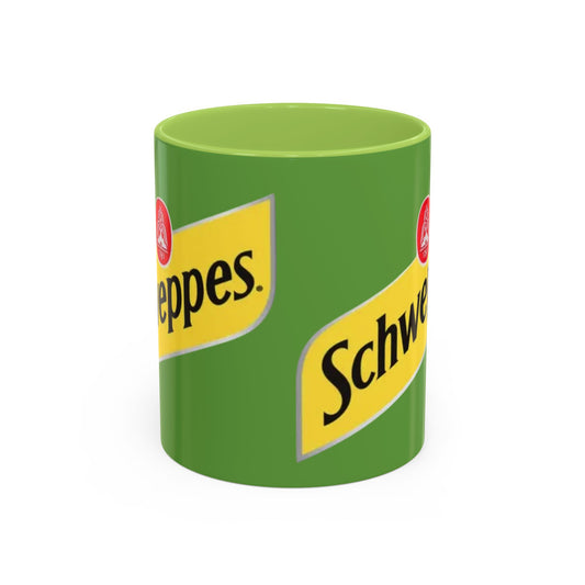 Schweppes Logo Accent Coffee Mug (11/15oz) - Creations by Chris and Carlos