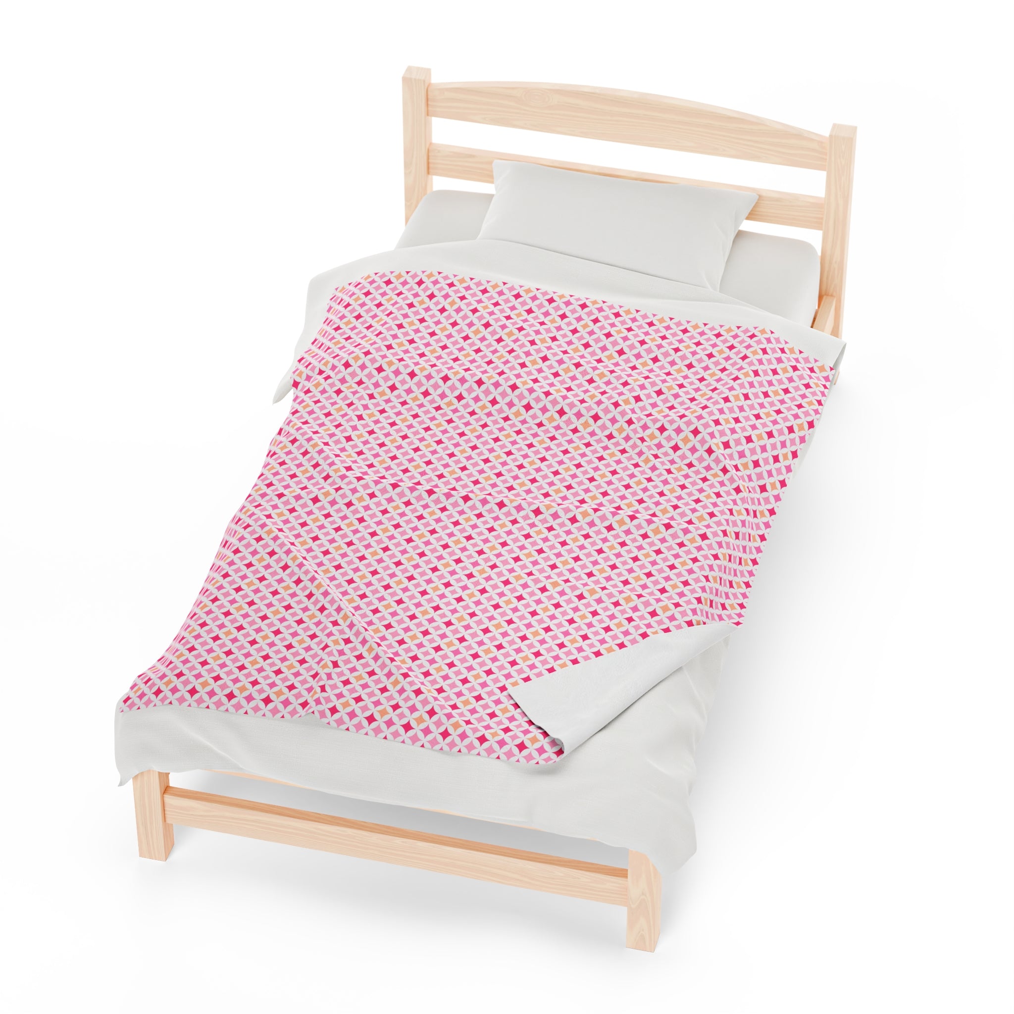 Barbie Pink- Velveteen Plush CuddleLux Bliss Blanket - Creations by Chris and Carlos