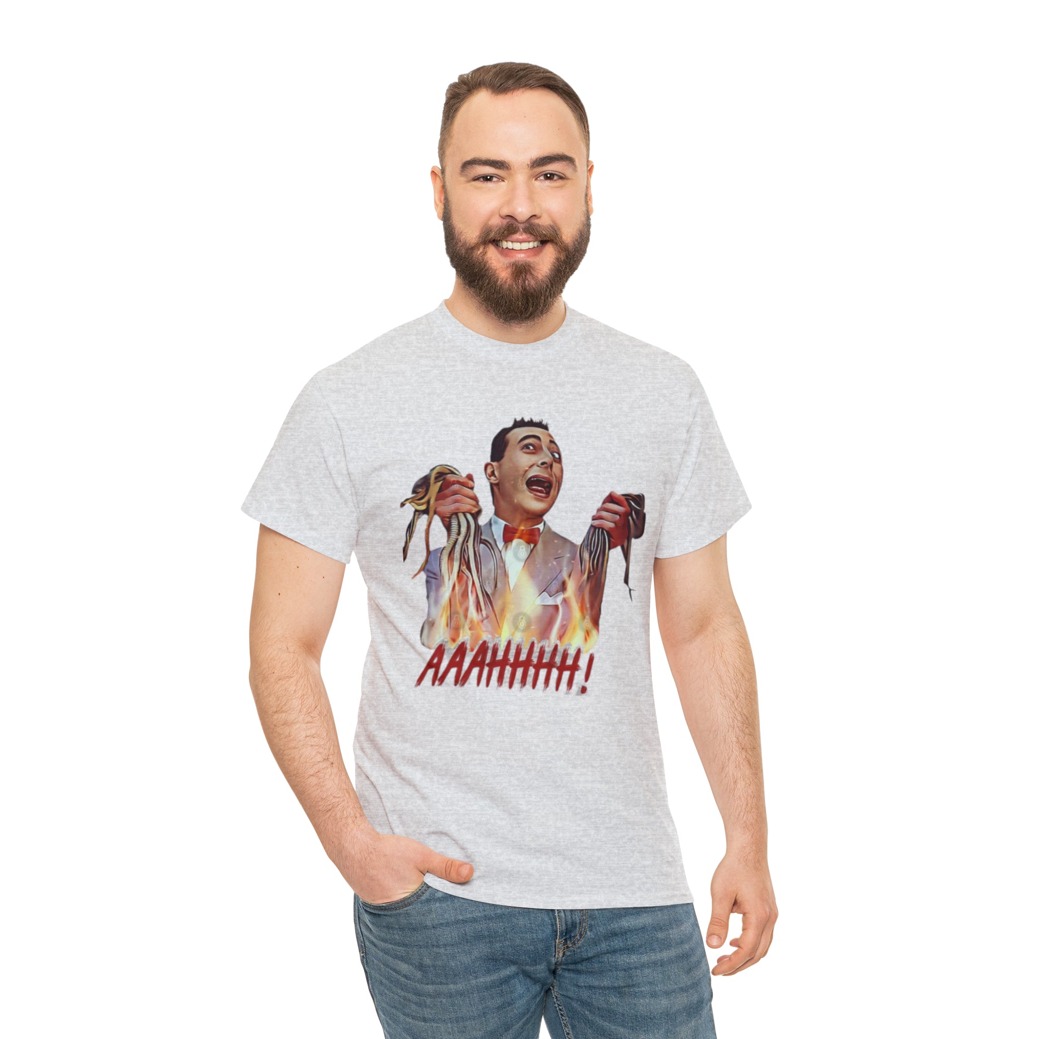 Pee Wee Herman-  Unisex Heavy Cotton T-Shirt - Creations by Chris and Carlos