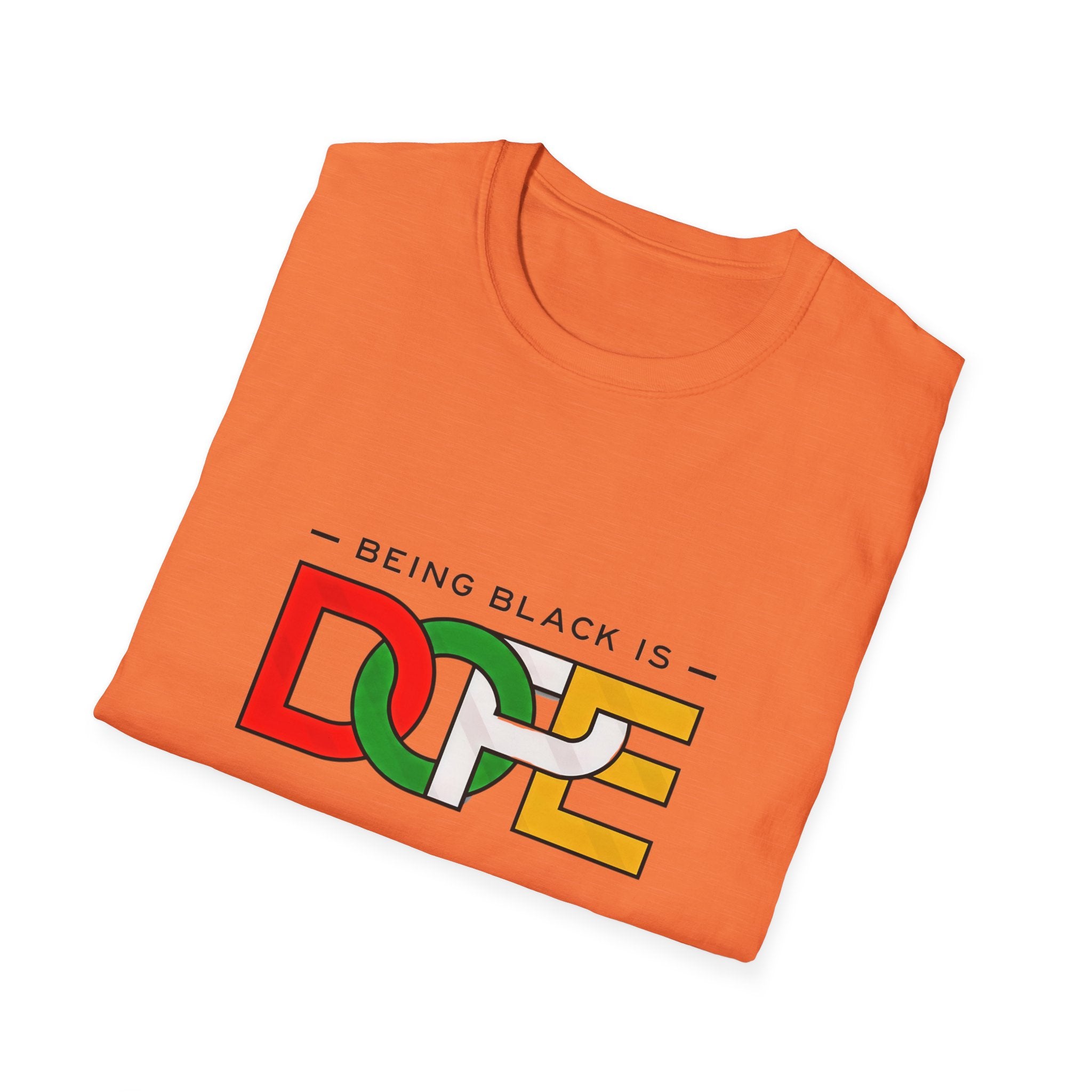 "Being Black is Dope" Graphic T-Shirt – Pan-African Colors Tee - Creations by Chris and Carlos