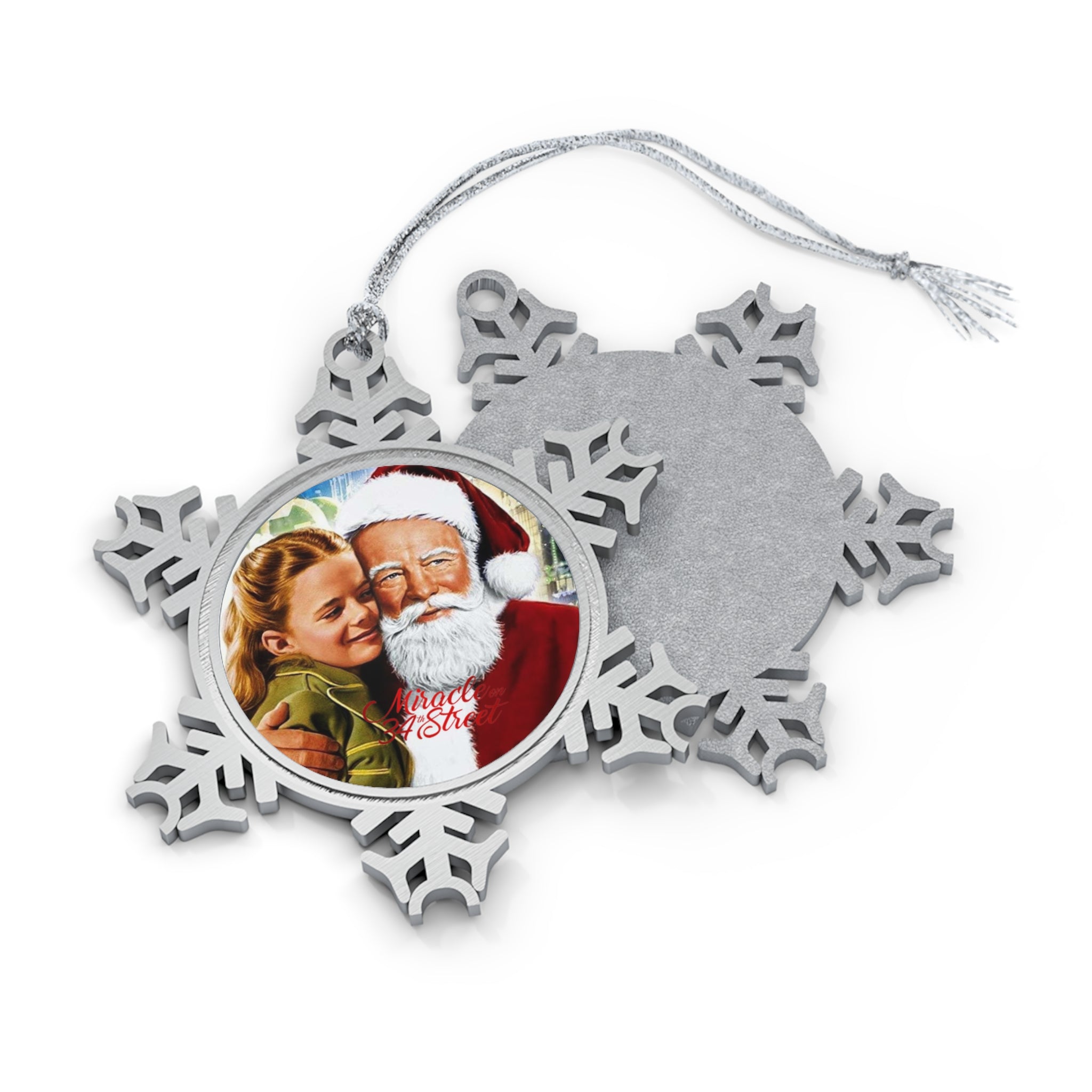 Miracle on 34th St.- Pewter Snowflake Ornament - Creations by Chris and Carlos