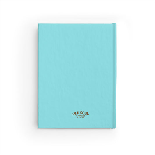 Fashion Sketch Journal — Turquoise 'Old Soul' Hardcover Notebook - Creations by Chris and Carlos