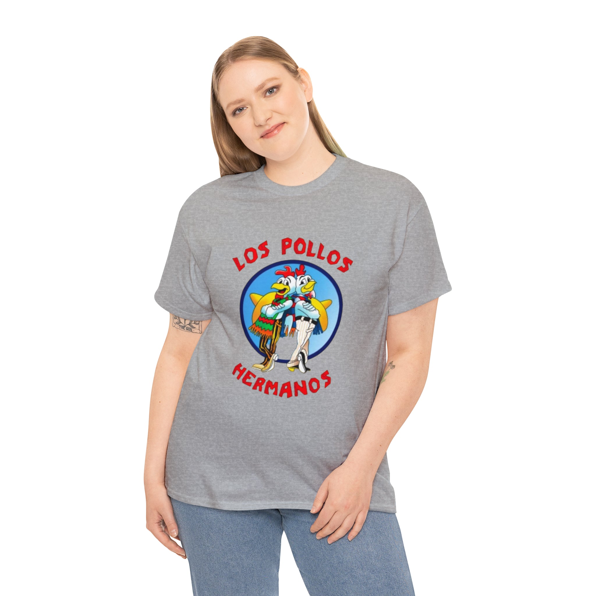 Pollos- Unisex Heavy Cotton T-Shirt - Creations by Chris and Carlos