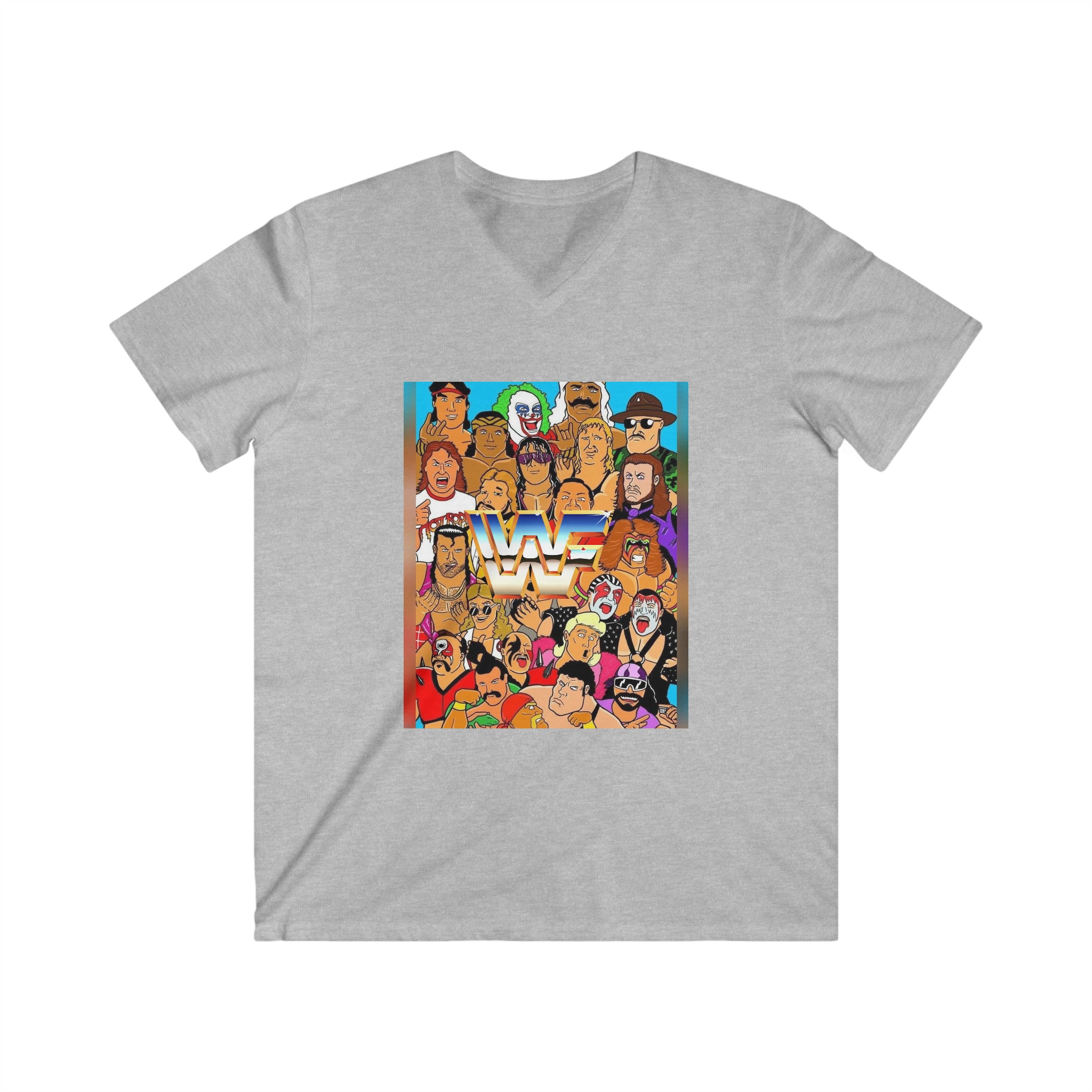 WWE- Unisex Fitted V-Neck Short Sleeve Tee - Creations by Chris and Carlos