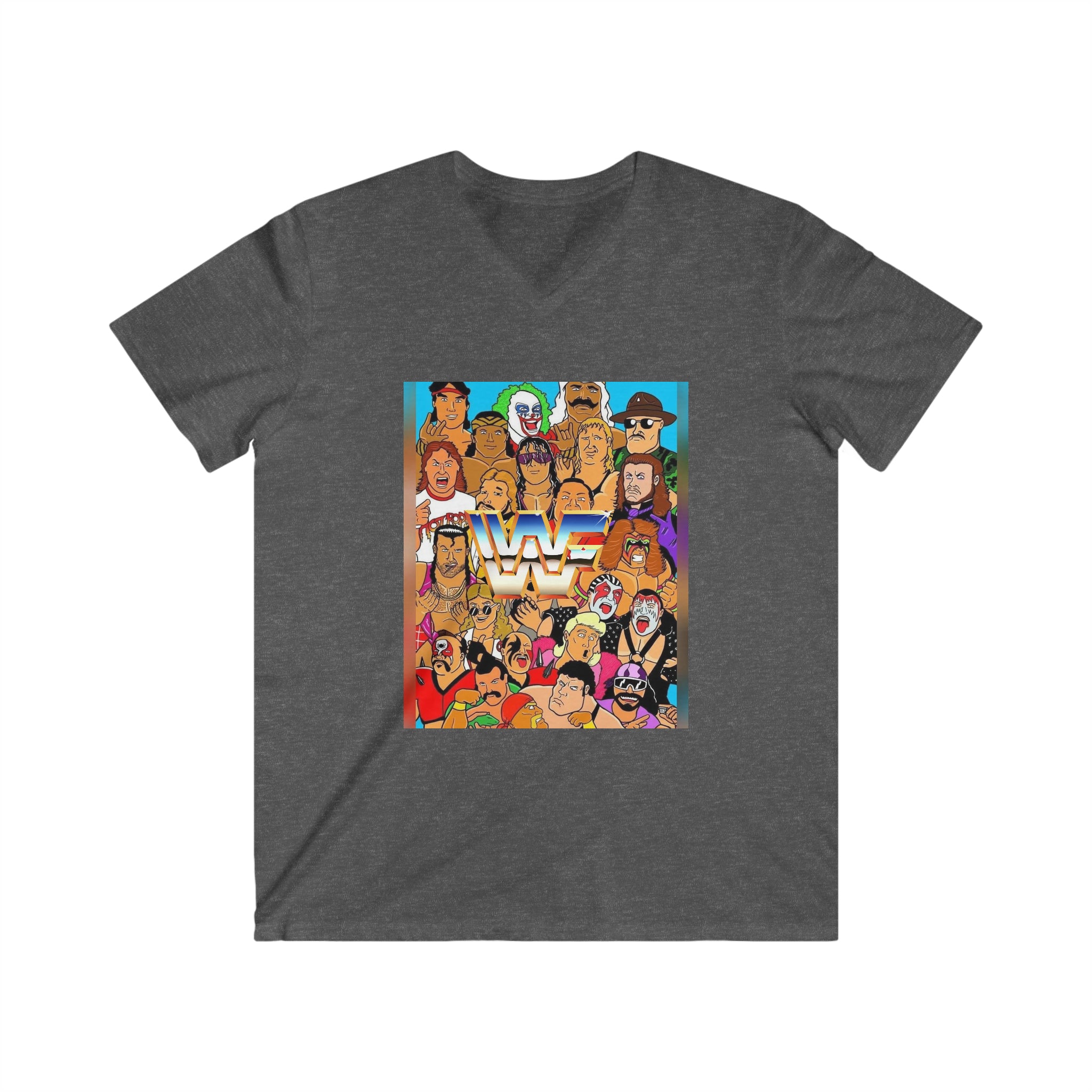 WWE- Unisex Fitted V-Neck Short Sleeve Tee - Creations by Chris and Carlos