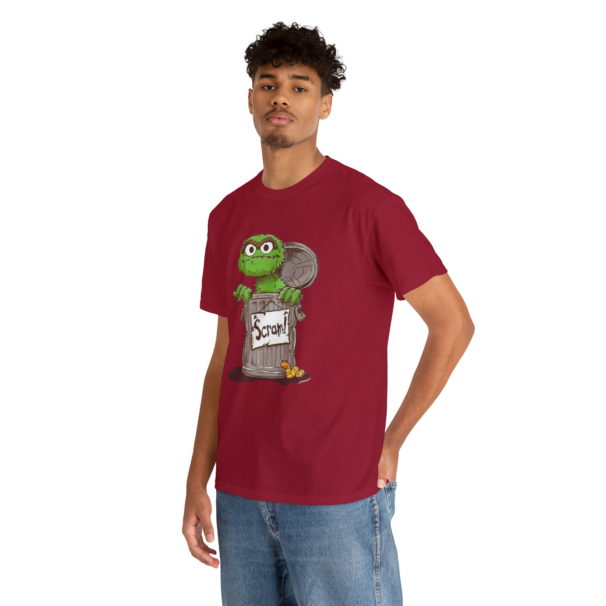 Oscar the Grouch- Unisex Heavy Cotton T-Shirt - Creations by Chris and Carlos
