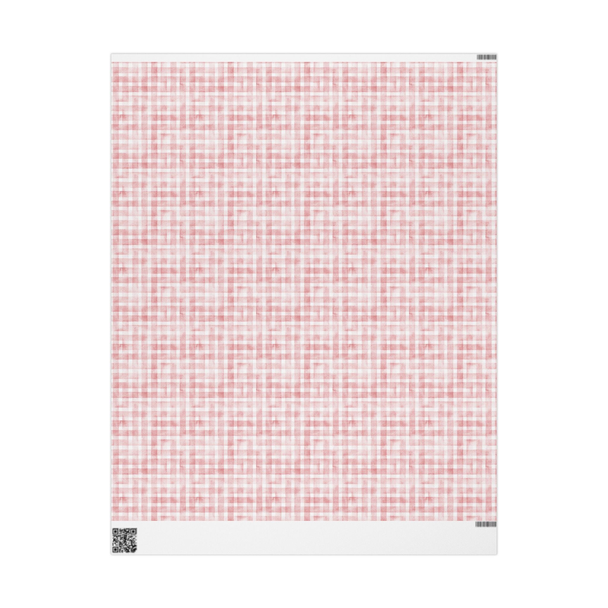 Pink Buffalo Check Wrapping Paper Roll — Classic Gingham Gift Wrap for Birthdays, Baby Showers, and Bridal Showers - Creations by Chris and Carlos