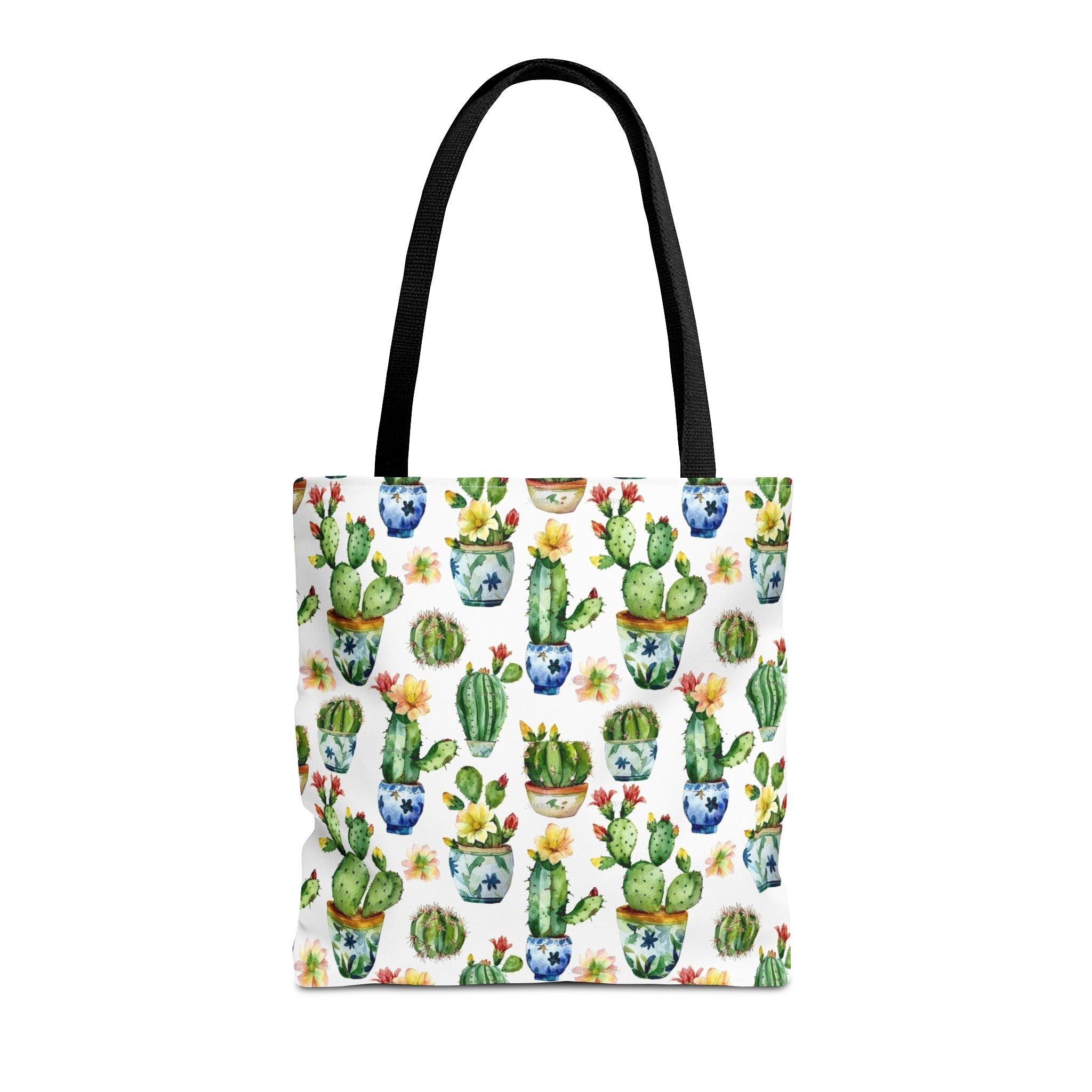 Sol y Alegría (Sun and Joy) Collection- Cactus Succulent Pattern Microfiber Blanket Soft Velveteen Throw for Home & Garden Lovers Cactus Watercolor Tote Bag – Floral Potted Succulent Pattern All-Over Print - Creations by Chris and Carlos